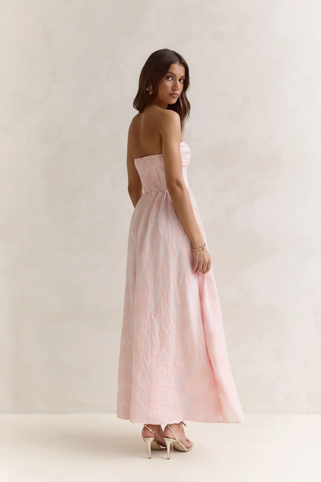 Wishes Deep Within Strapless Maxi Dress Pink - luluinthesky