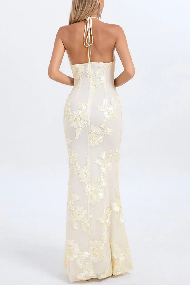 Mermaid Maxi Lace Formal Evening Dresses 819603785041
