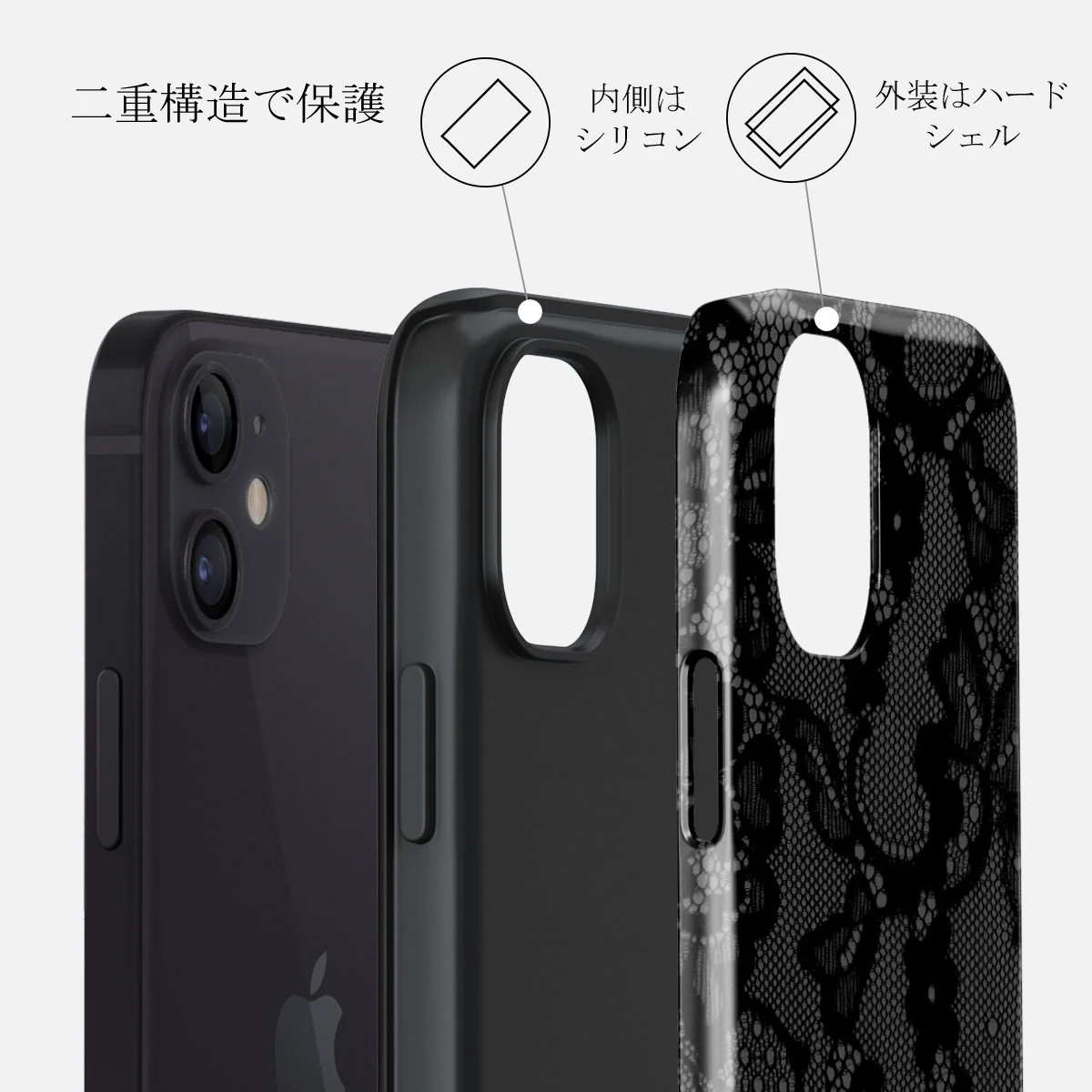 Magnetic - iPhone 12 Mini ケース
