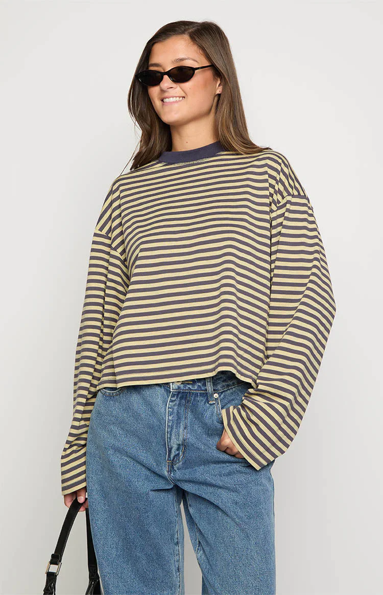 Lioness Bloom Beige Long Sleeve Top