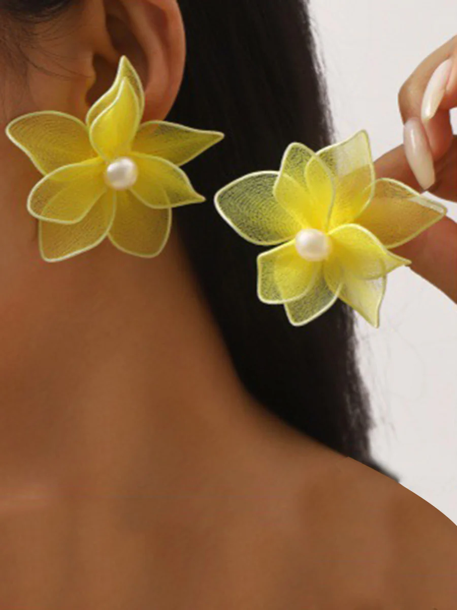 Flower Shape Earrings Accessories
