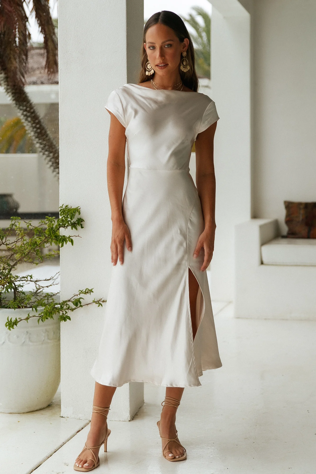 One Last Song Maxi Dress Champagne - luluinthesky