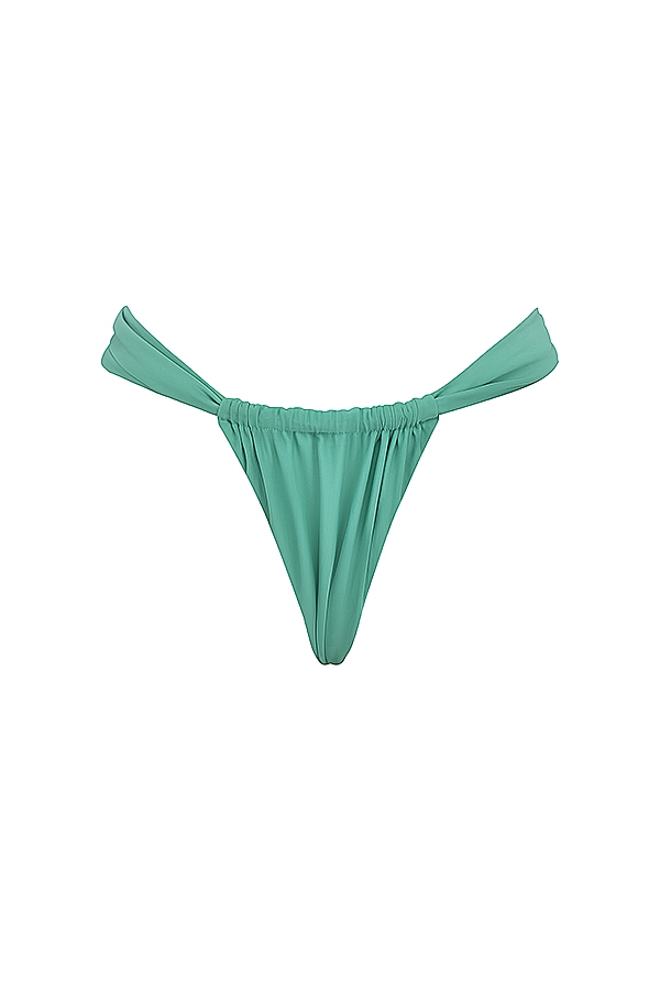 Eucalyptus Gathered High Leg Bikini Bottom