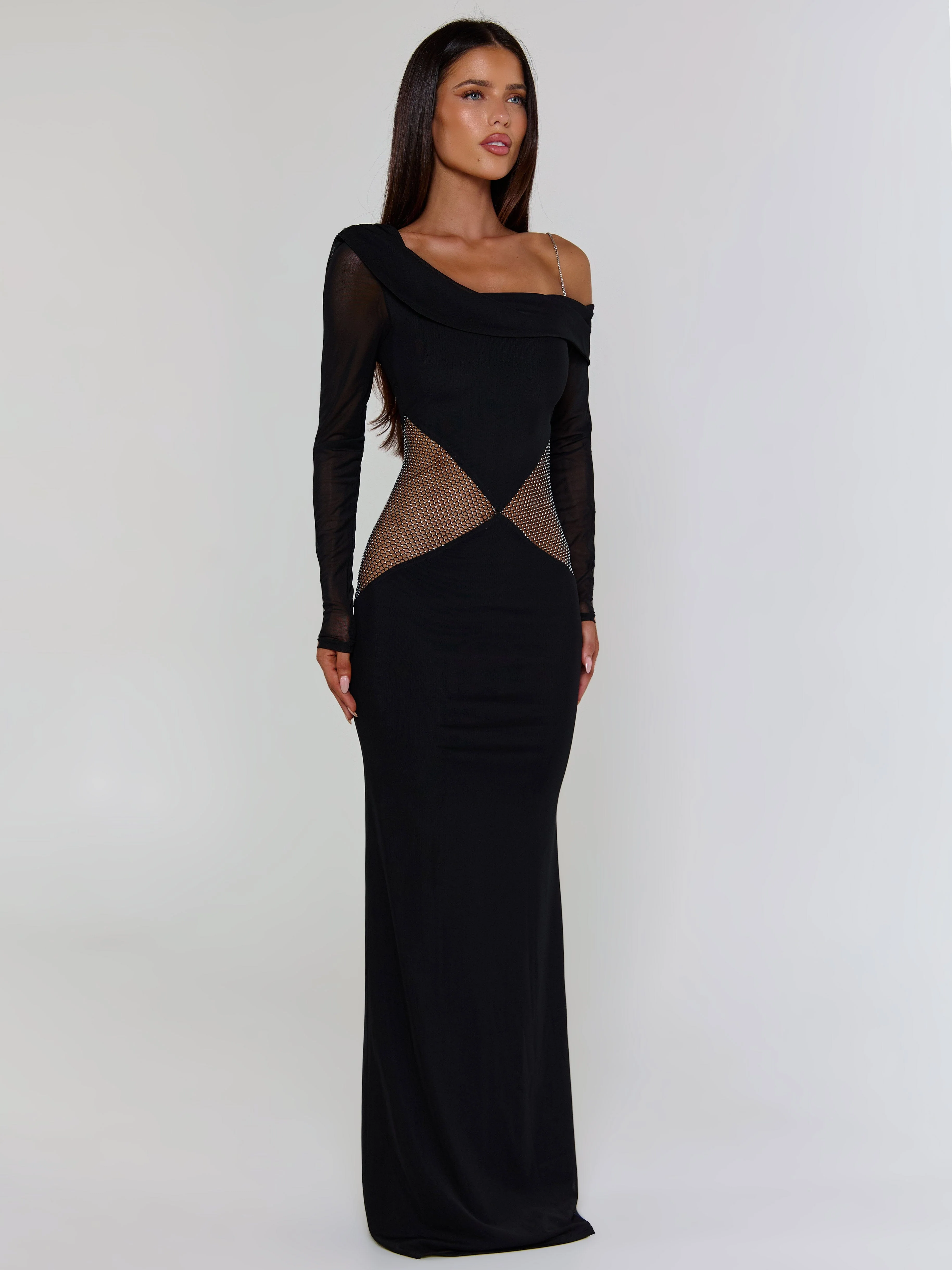 LUMINA MAXI DRESS BLACK
