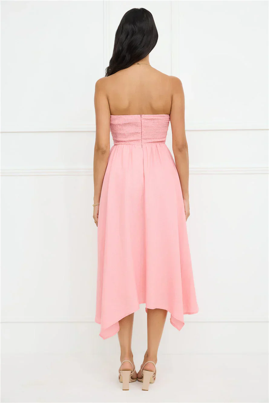 Saltwater Soul Strapless Midi Dress