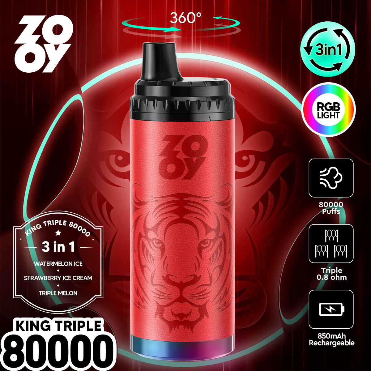 ZOOY KING 80K 3 in 1