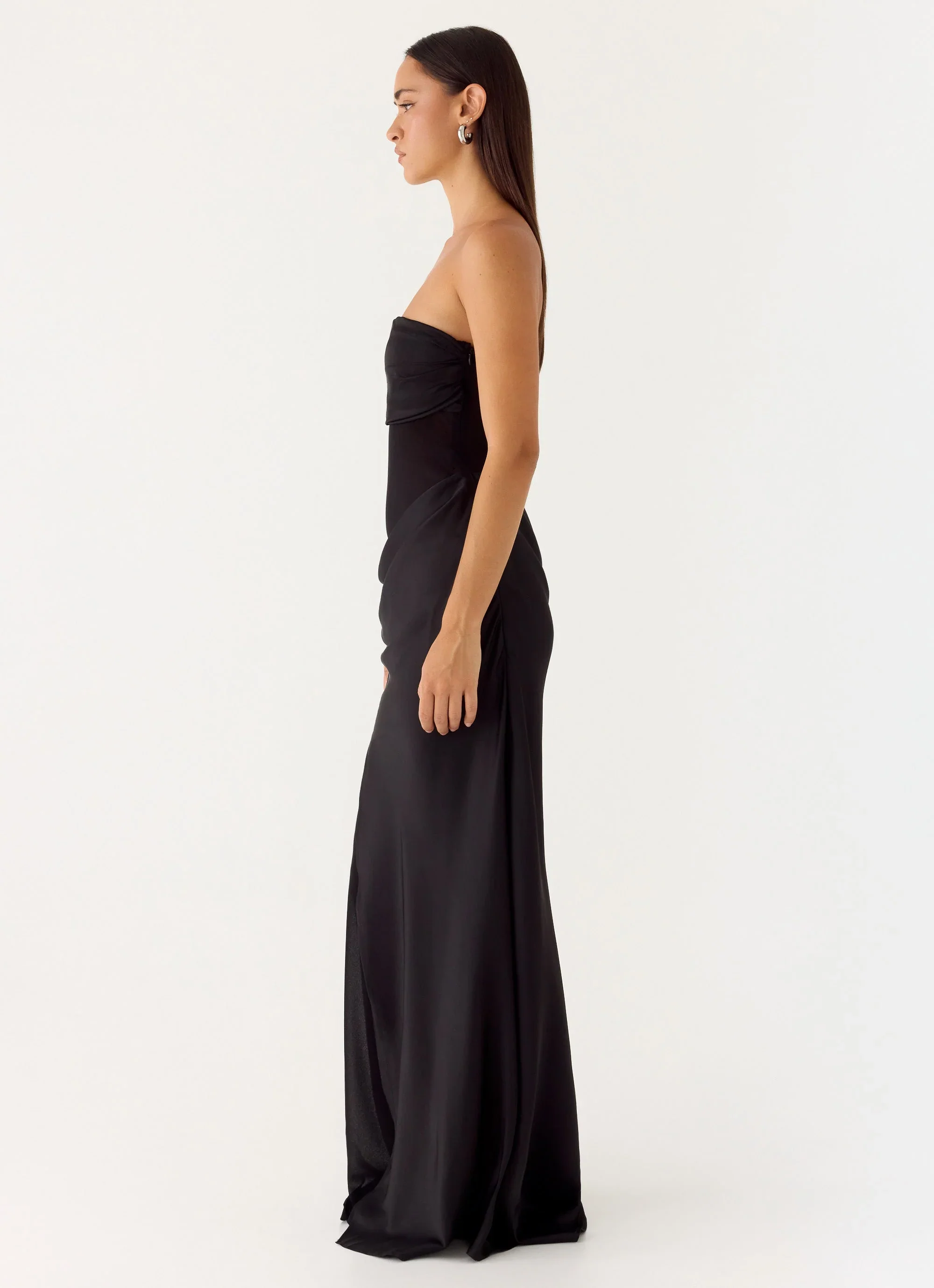 Champagne Skies Maxi Dress - Black
