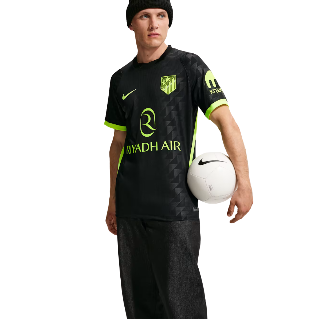 NIKE Atletico Madrid 26/27 Stadium Away Men Replica Jersey Black II1932-011