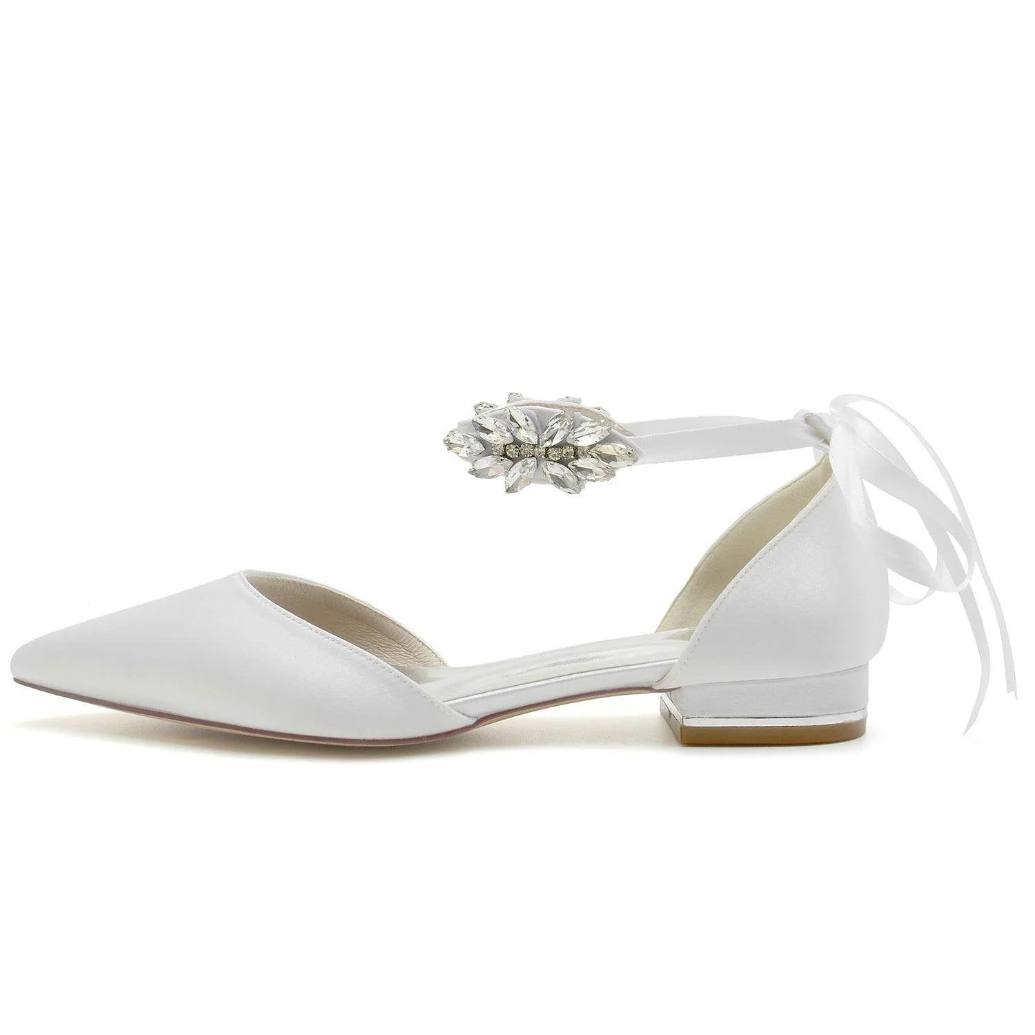 Flat Heel 2.5cm Silk-Like Shoes CK0364