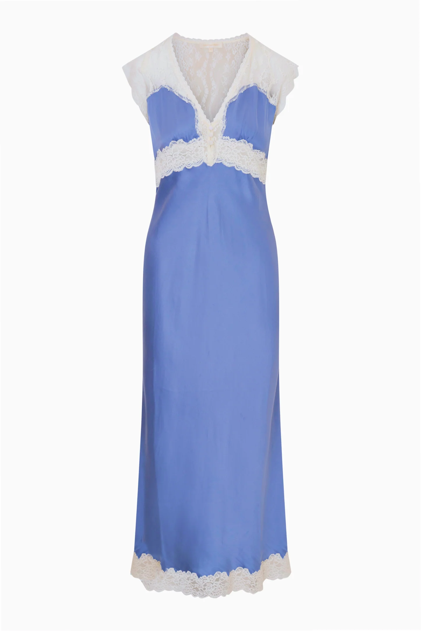 Vella Silk-Blend Lace Maxi Dress