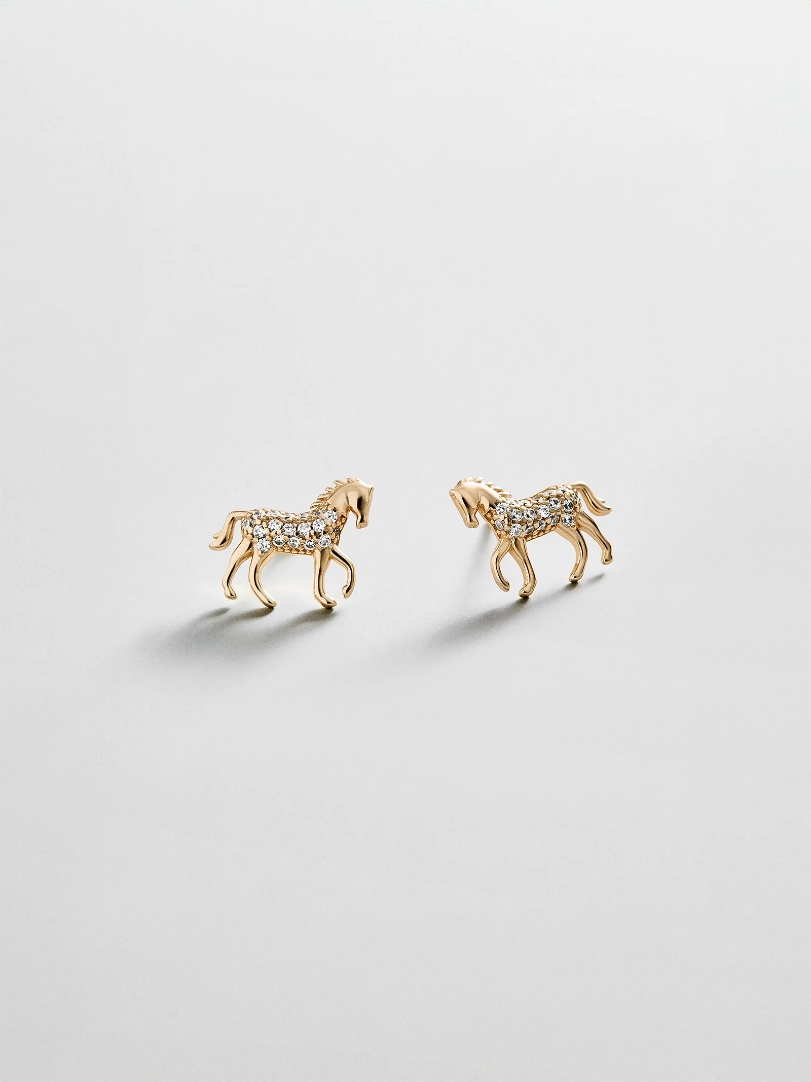 14K Gold Just For Fun Earrings - Horse