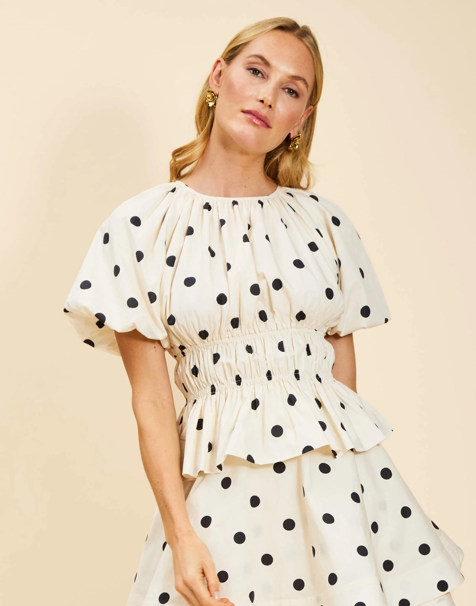 Breakfast Smocked Top