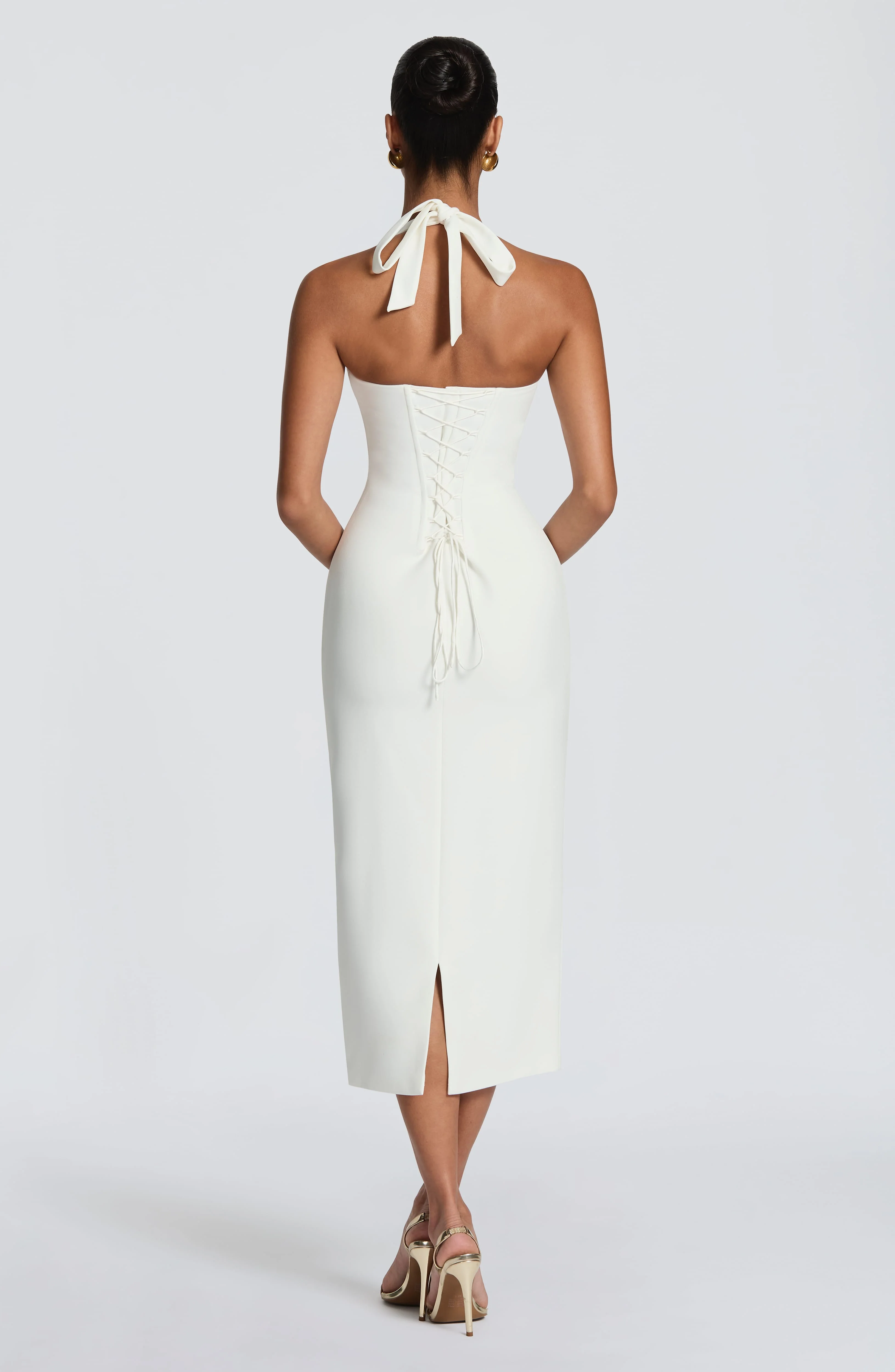 Cassia Midi Dress - Ivory