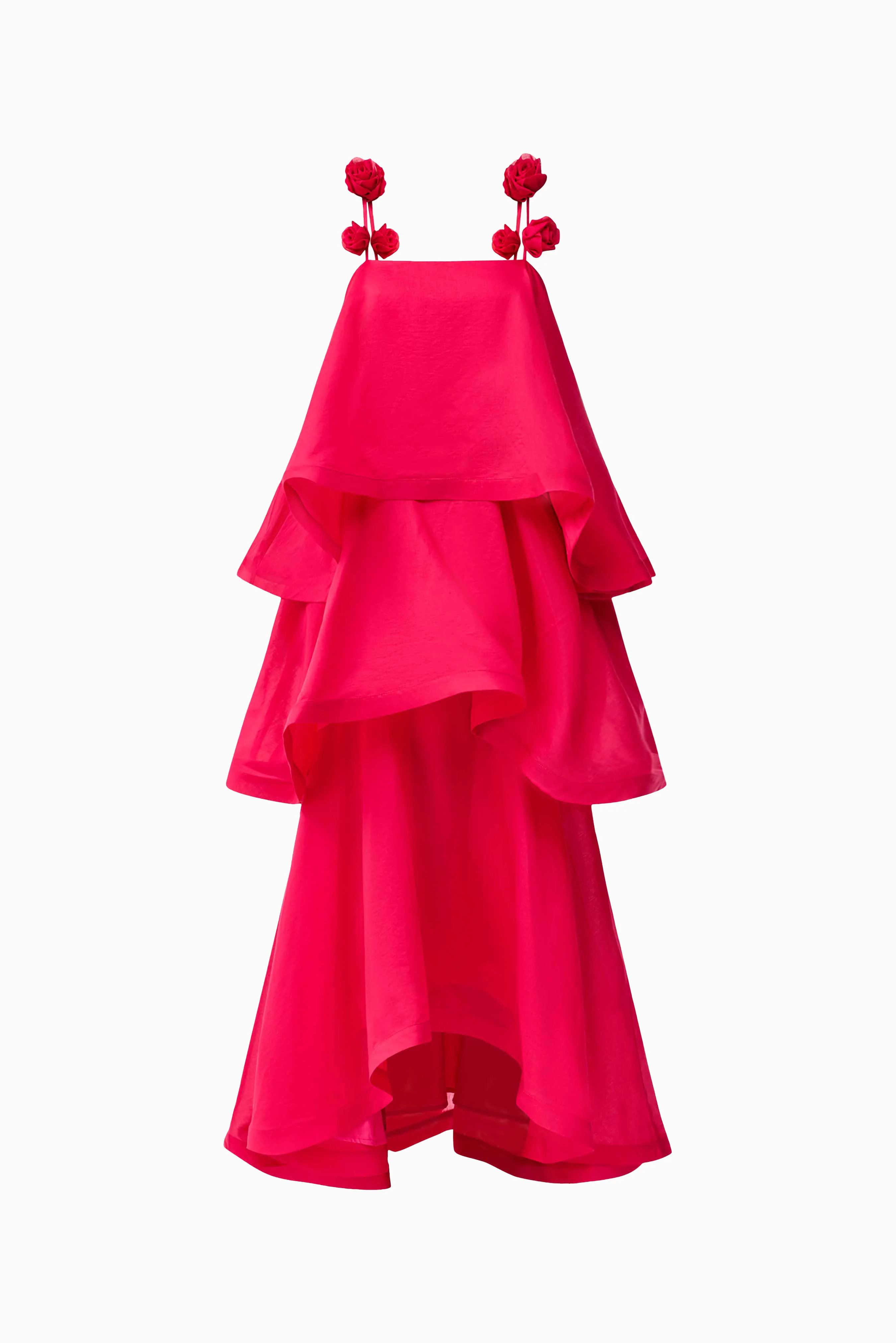 Thalia Tiered Gown in Pink