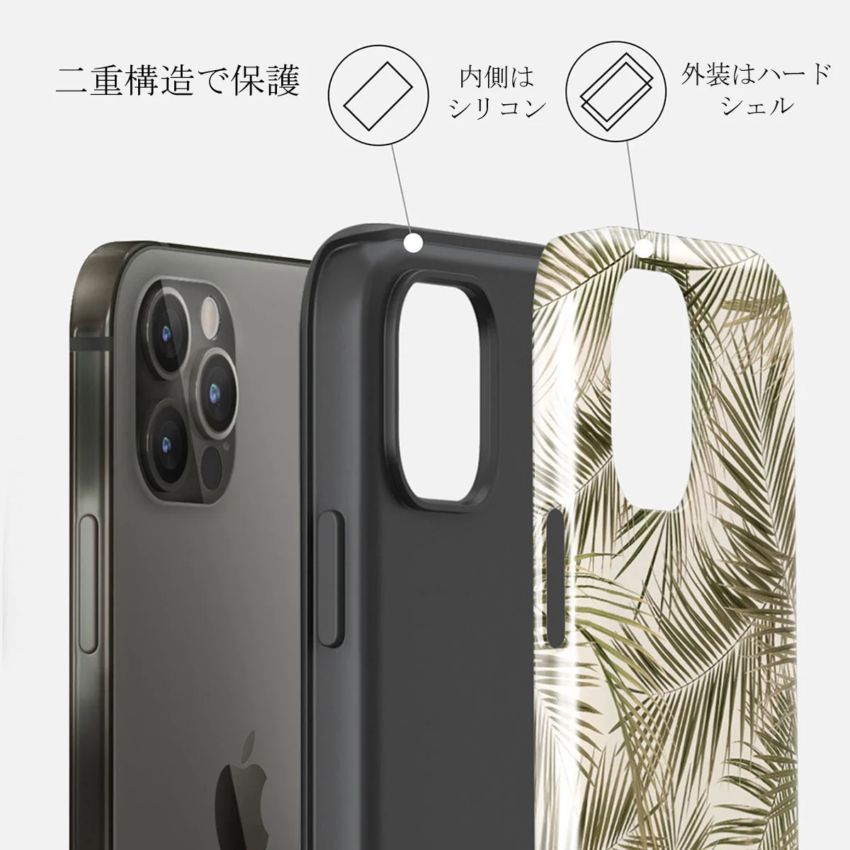 Happy Place - Palm iPhone 12 Pro ケース