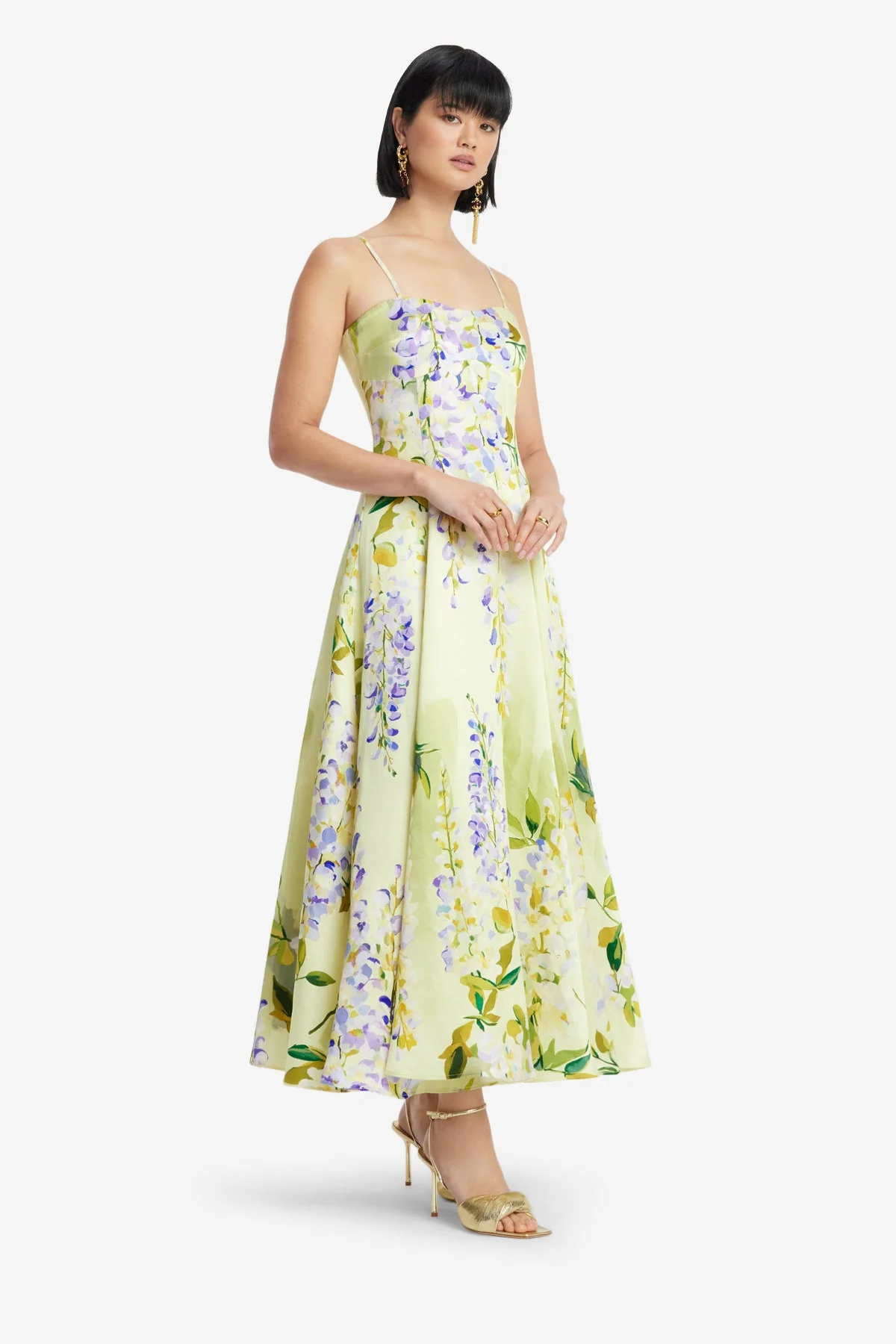 Mariela Midi Dress - Wisteria Print