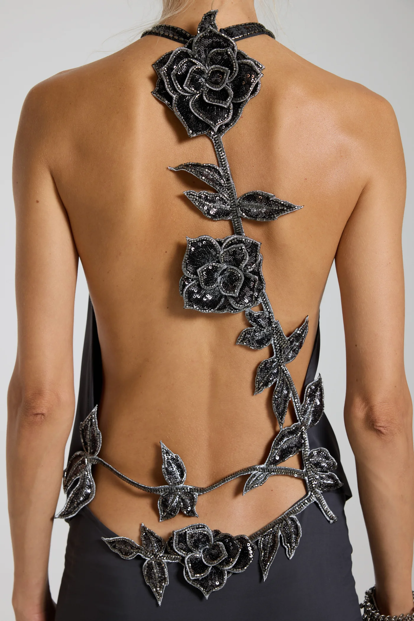 Nolita Backless Embellished Mini Dress