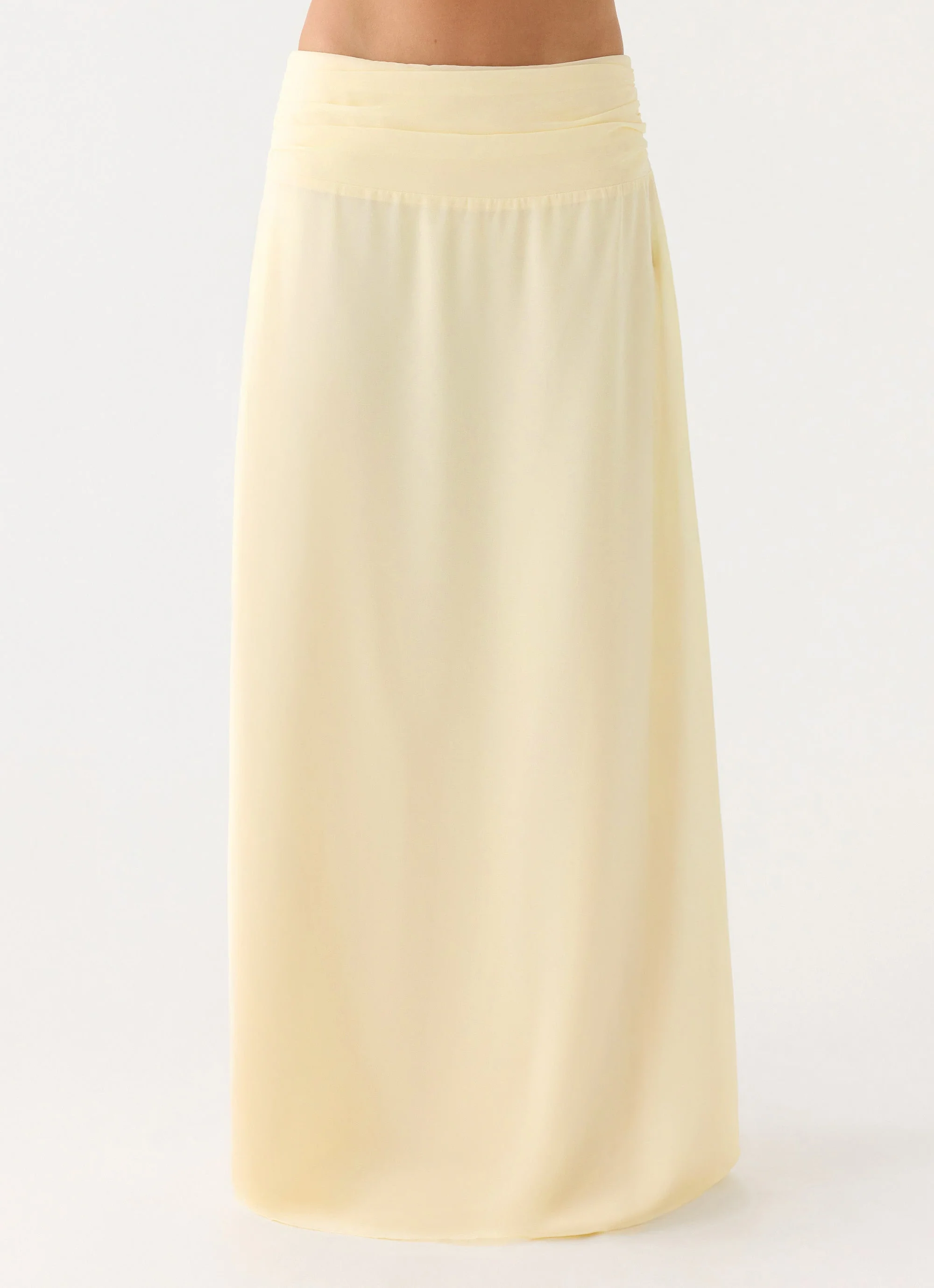 Natalya Maxi Skirt - Yellow - luluinthesky