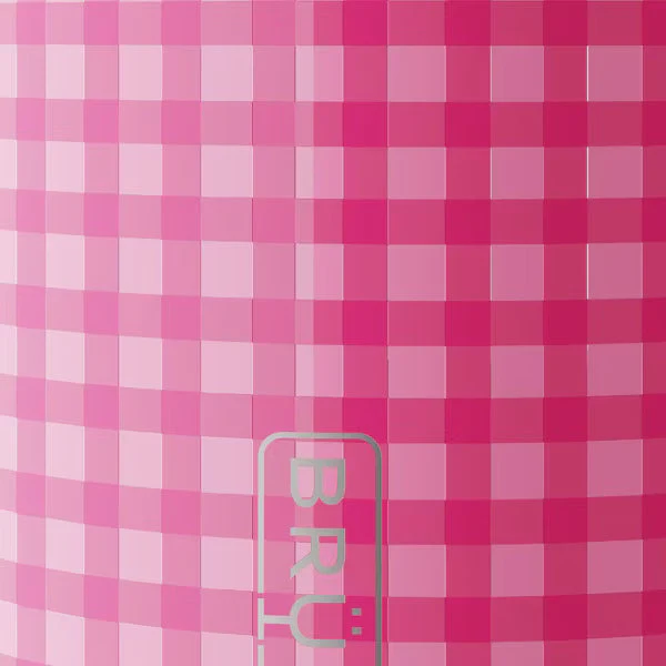 BruMate 40fl oz Stainless Steel Era Flip Straw Tumbler - Pink Gingham