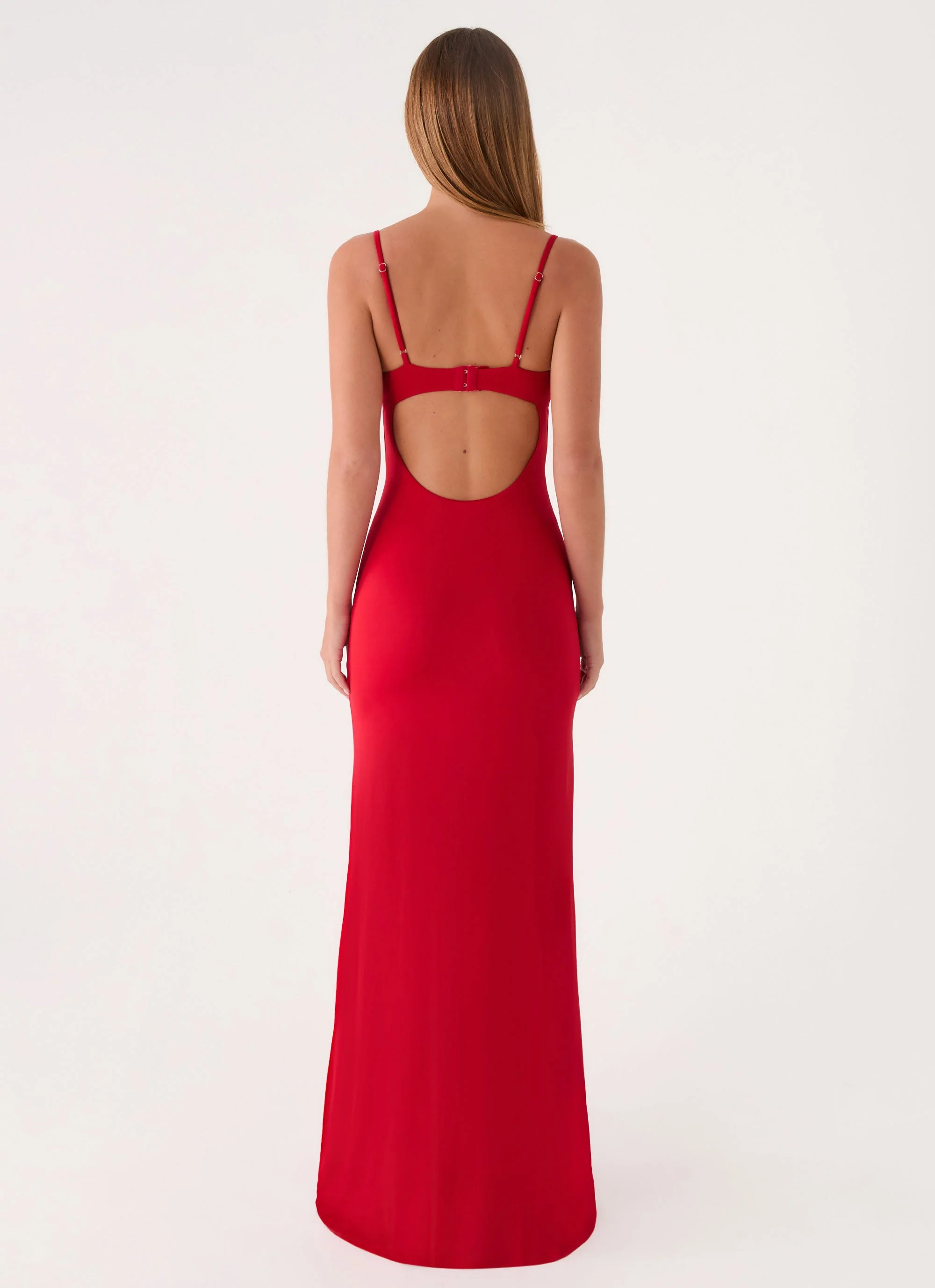 Vamonos Maxi Dress - Cherry Red