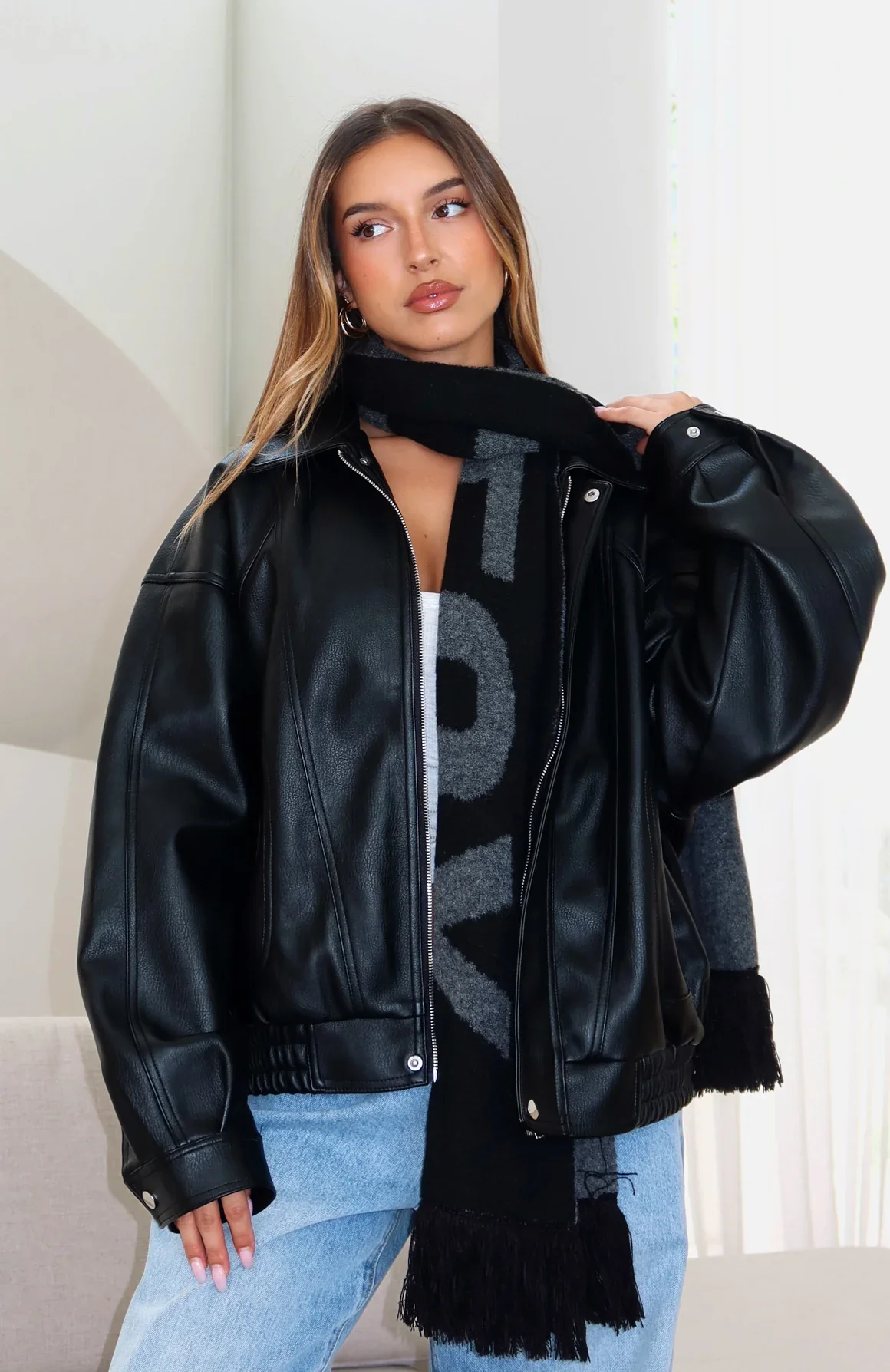 Falsetto Scarf Black