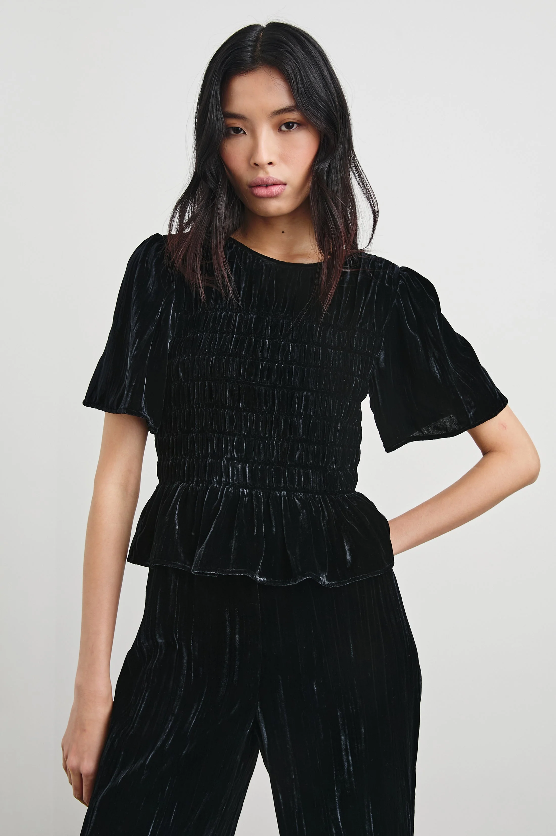 Rosie Top - Black Velvet
