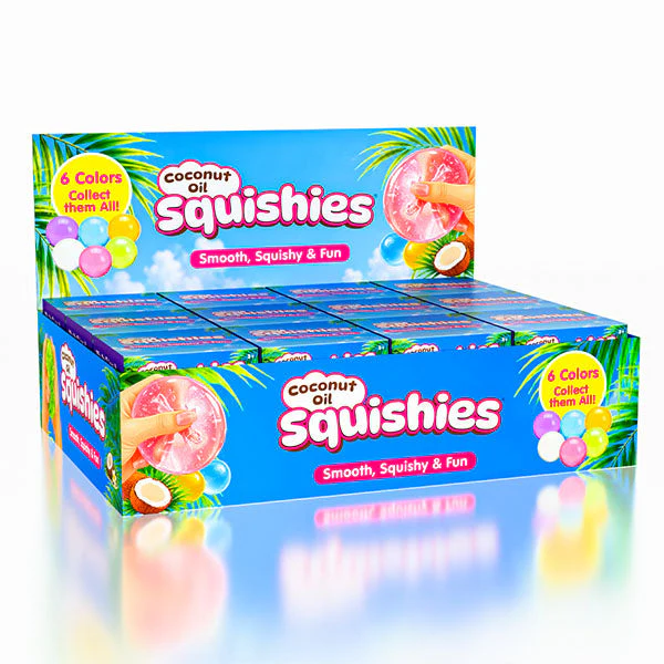 Coconut Oil Squishies® Solid Squish Fidget Stress Ball (1pc) Assorted Colors