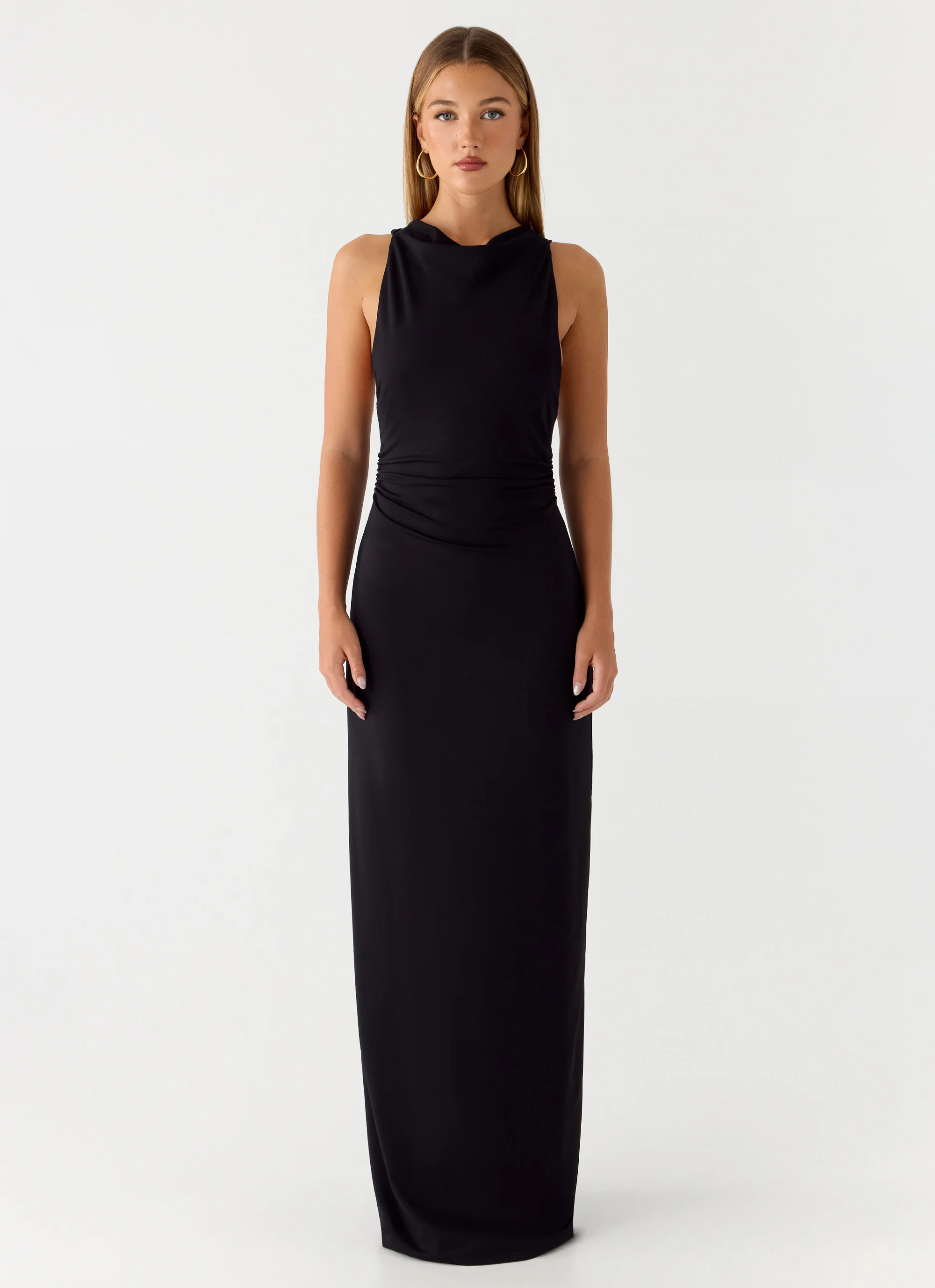 Hidden Agenda Maxi Dress - Black
