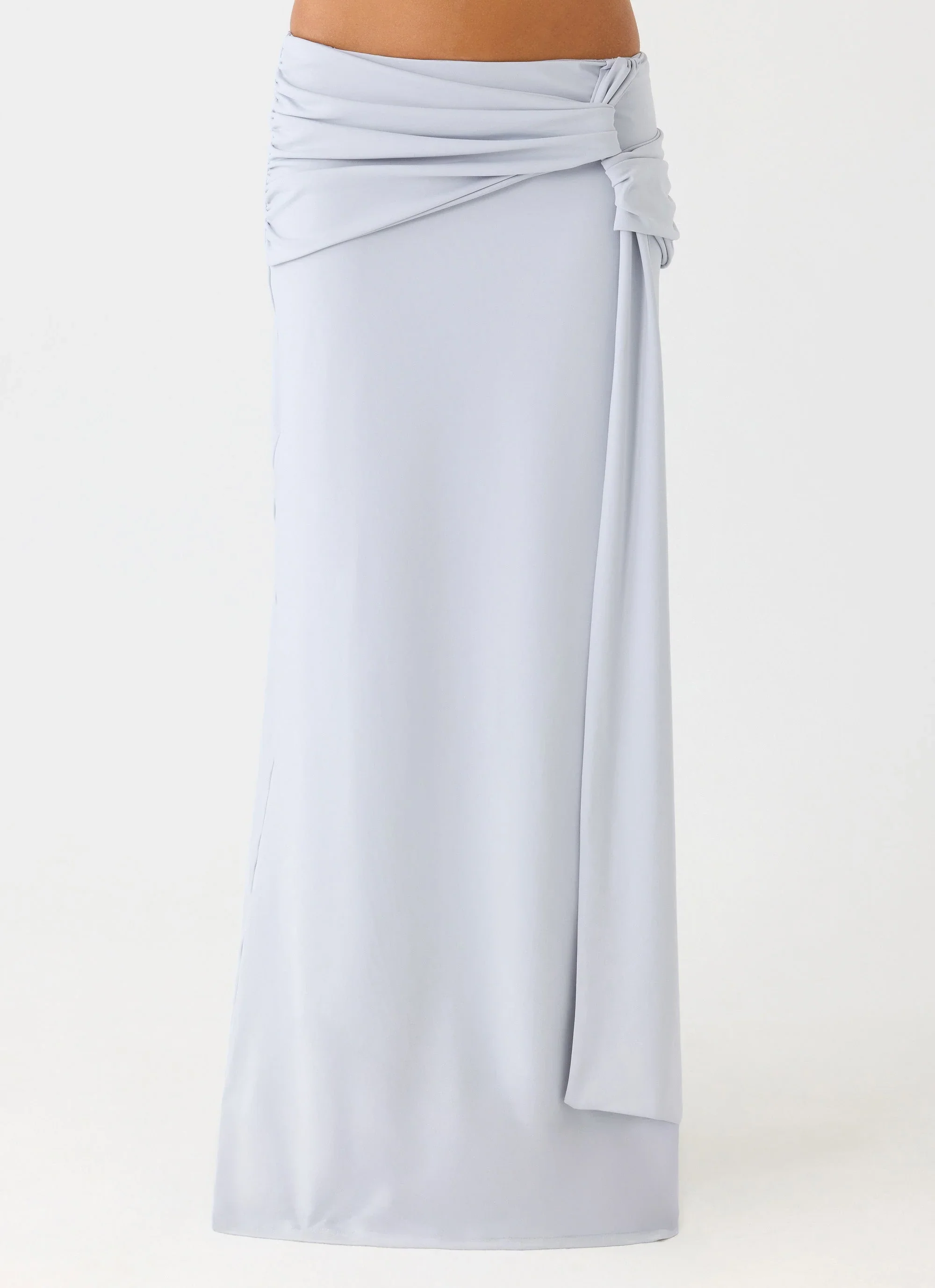 Romana Maxi Skirt - Misty Blue