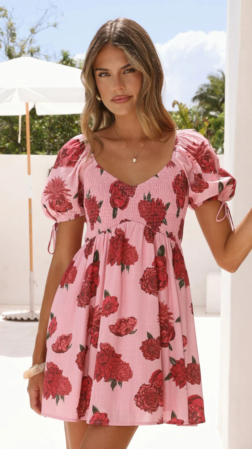 Tammy Mini Dress - Dahlia Rouge