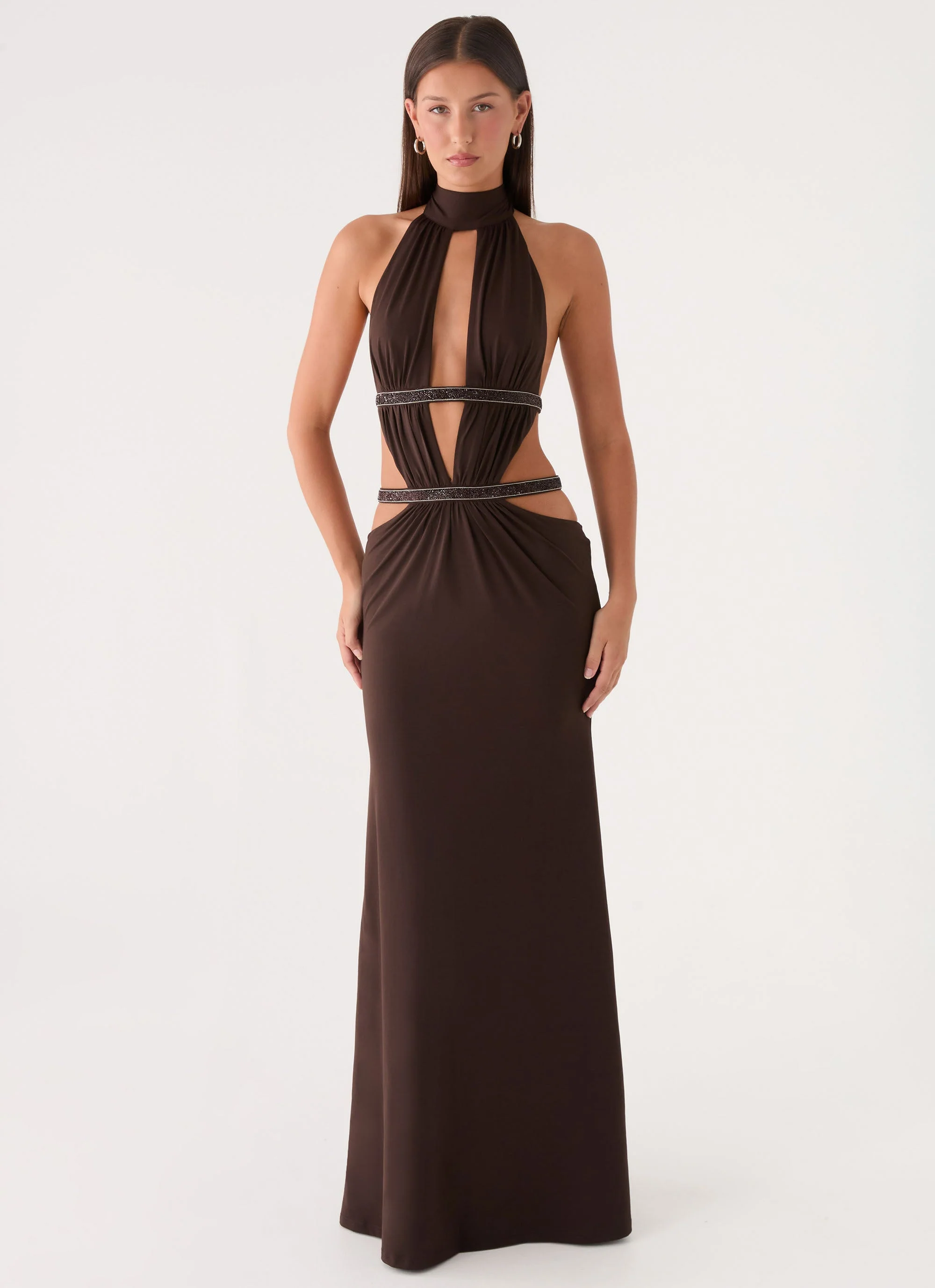 Kendrah Maxi Dress - Chocolate