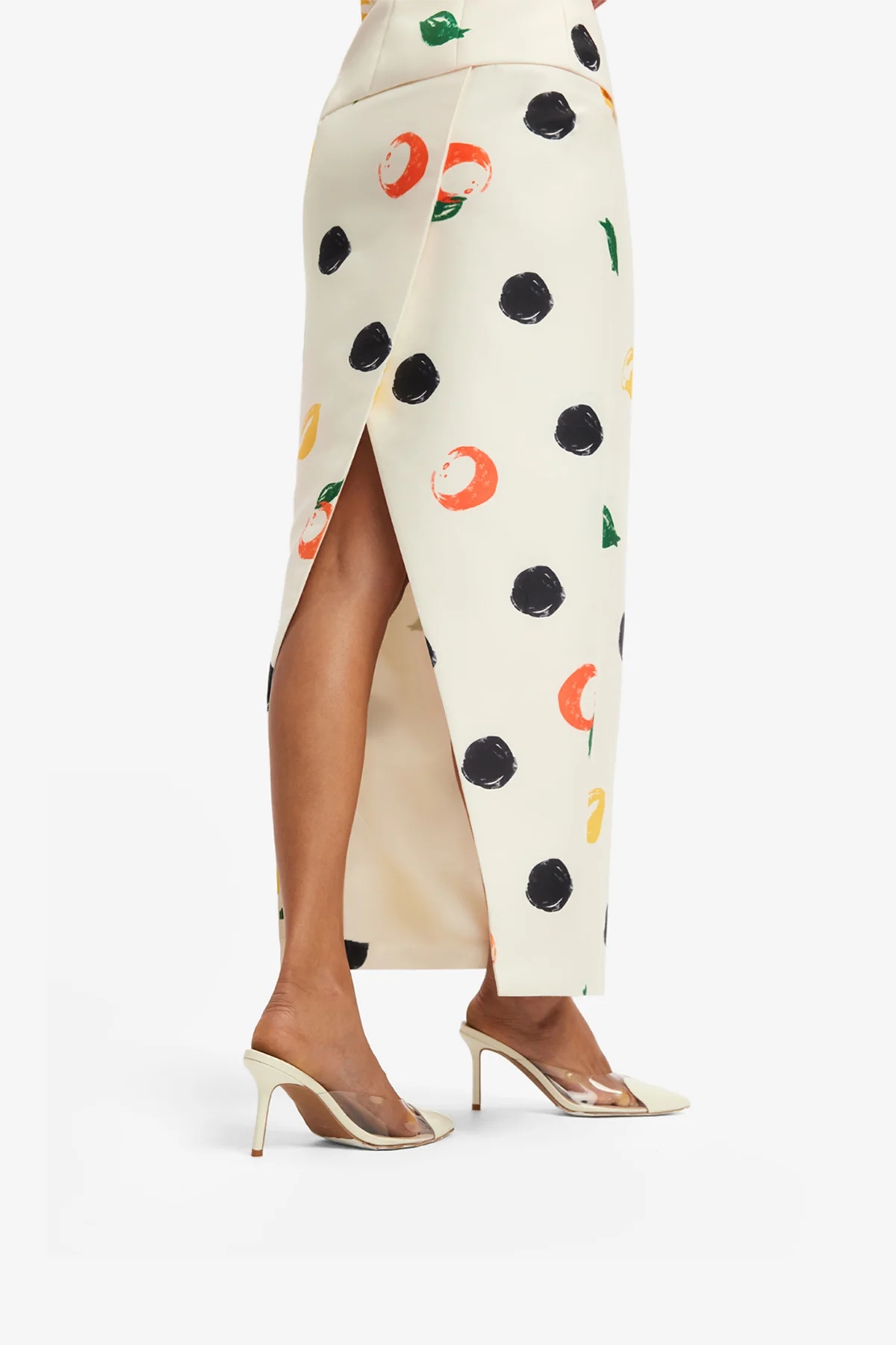 Quinn Maxi Skirt - Citrus Spots