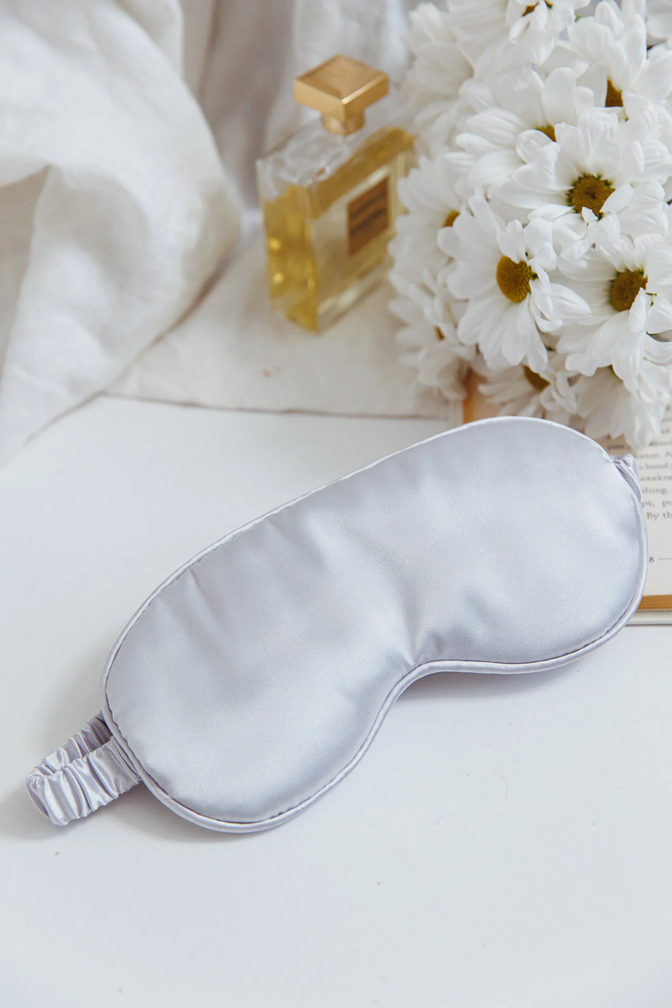 Sweet Dreams Satin Eye Mask Silver