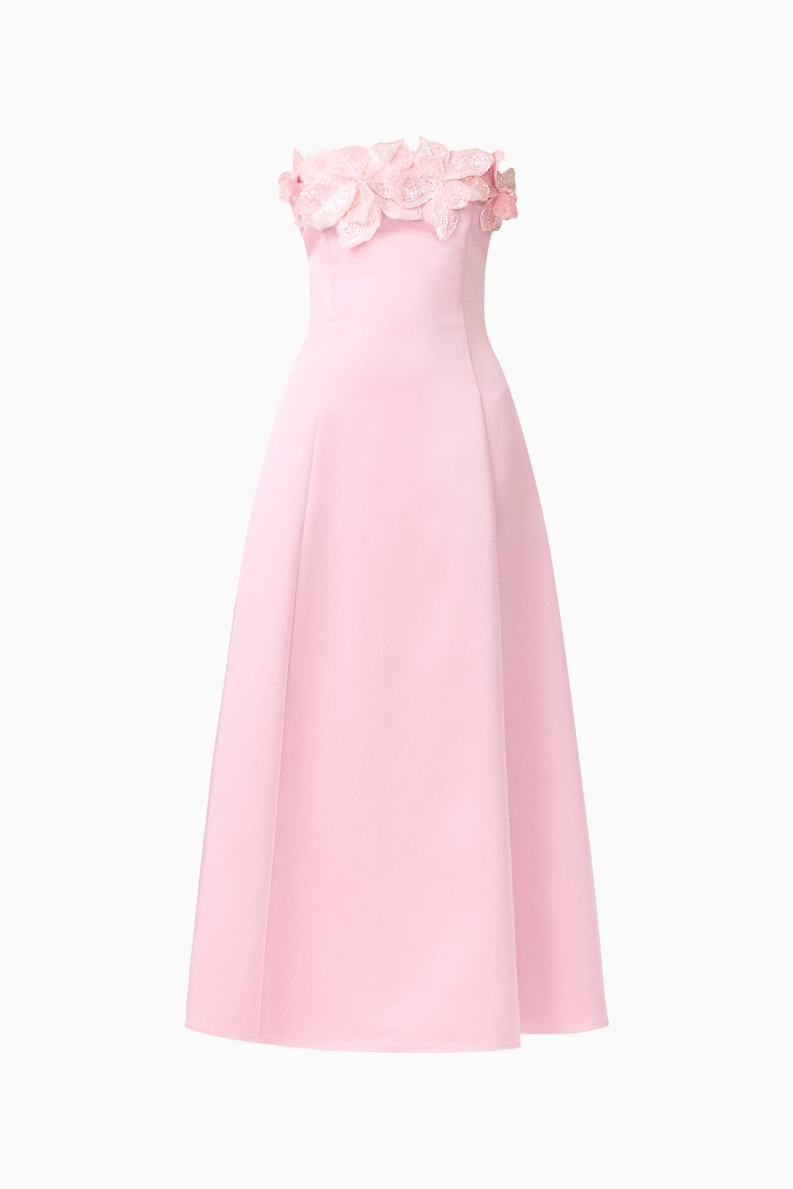Espera Applique Gown in Rose Pink