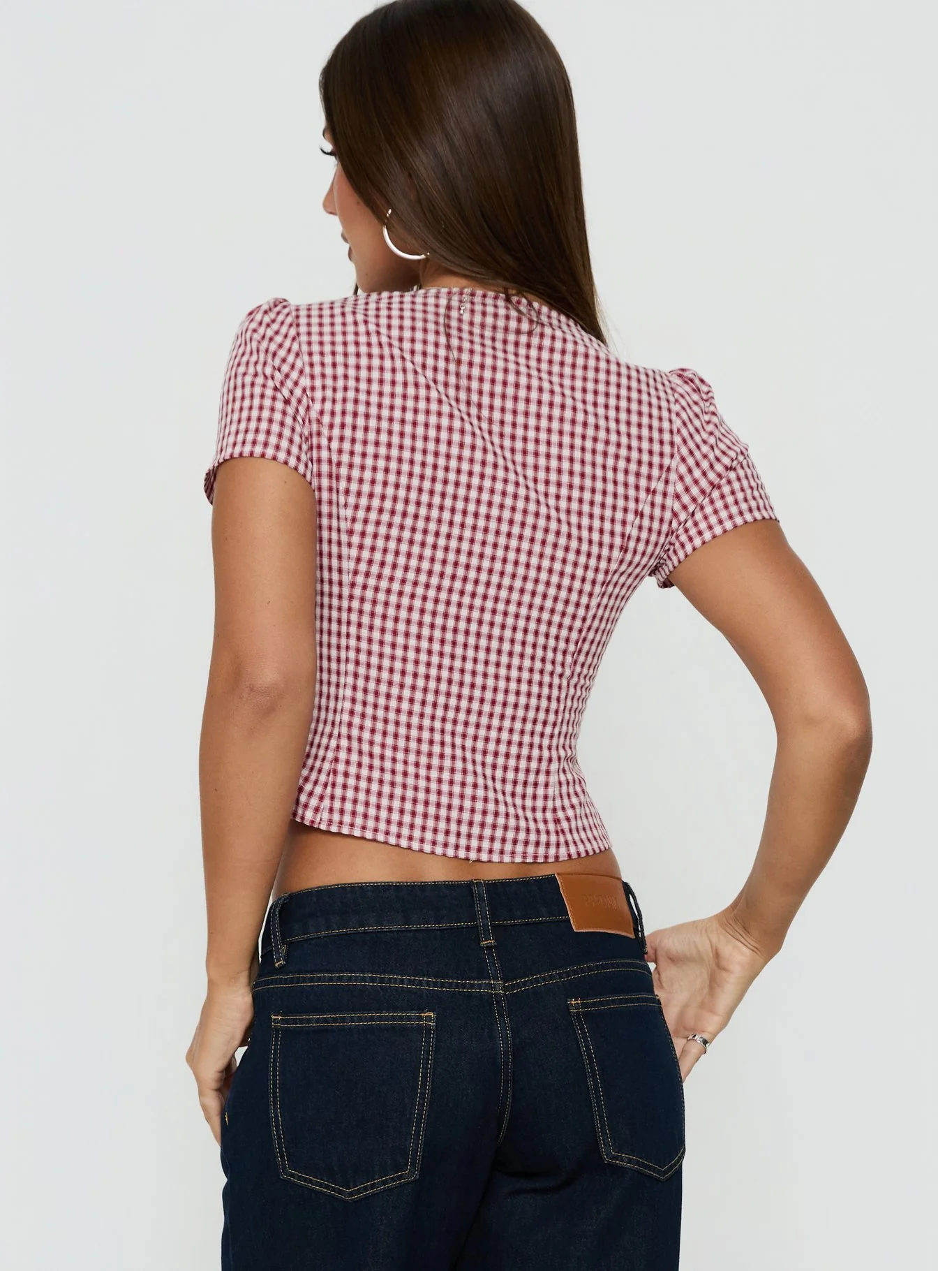 Isolda Top Red Gingham