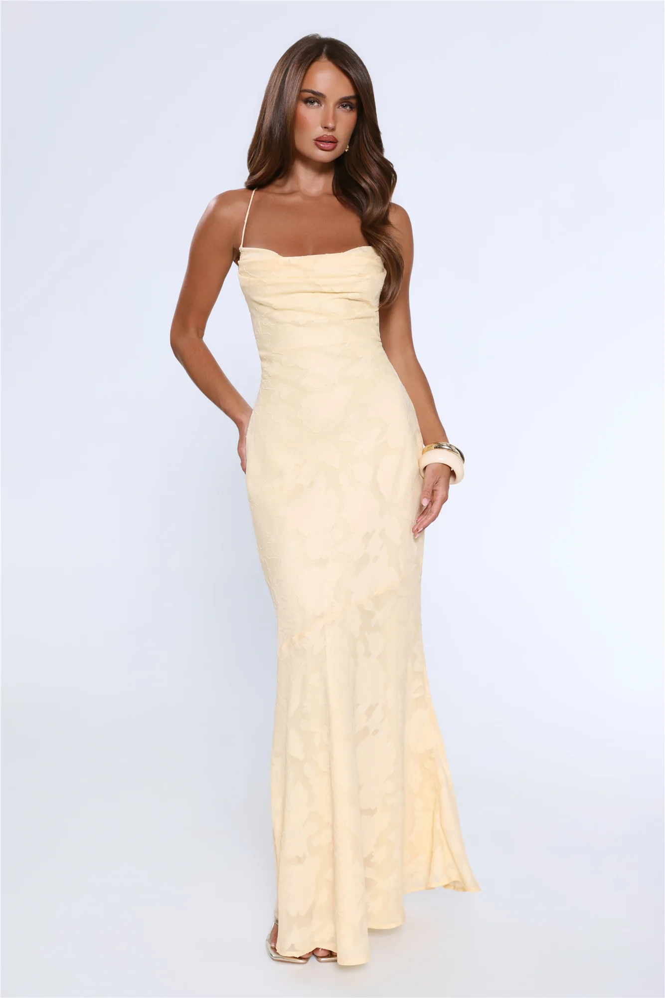 Bridge To Wonderland Maxi Dress Lemon