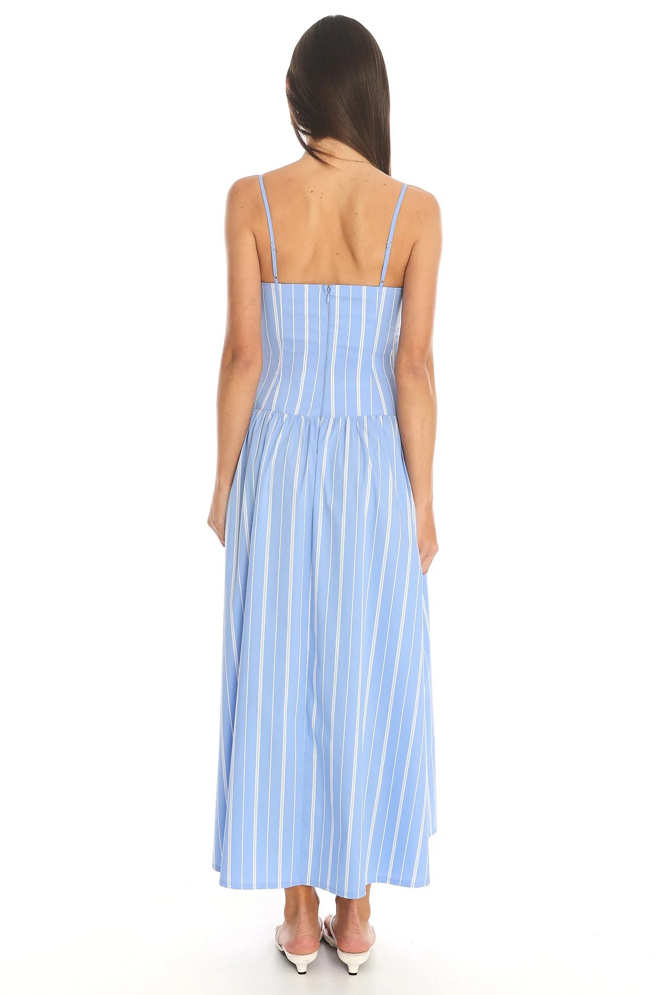 Seaside Tiered Maxi Dress Blue - luluinthesky