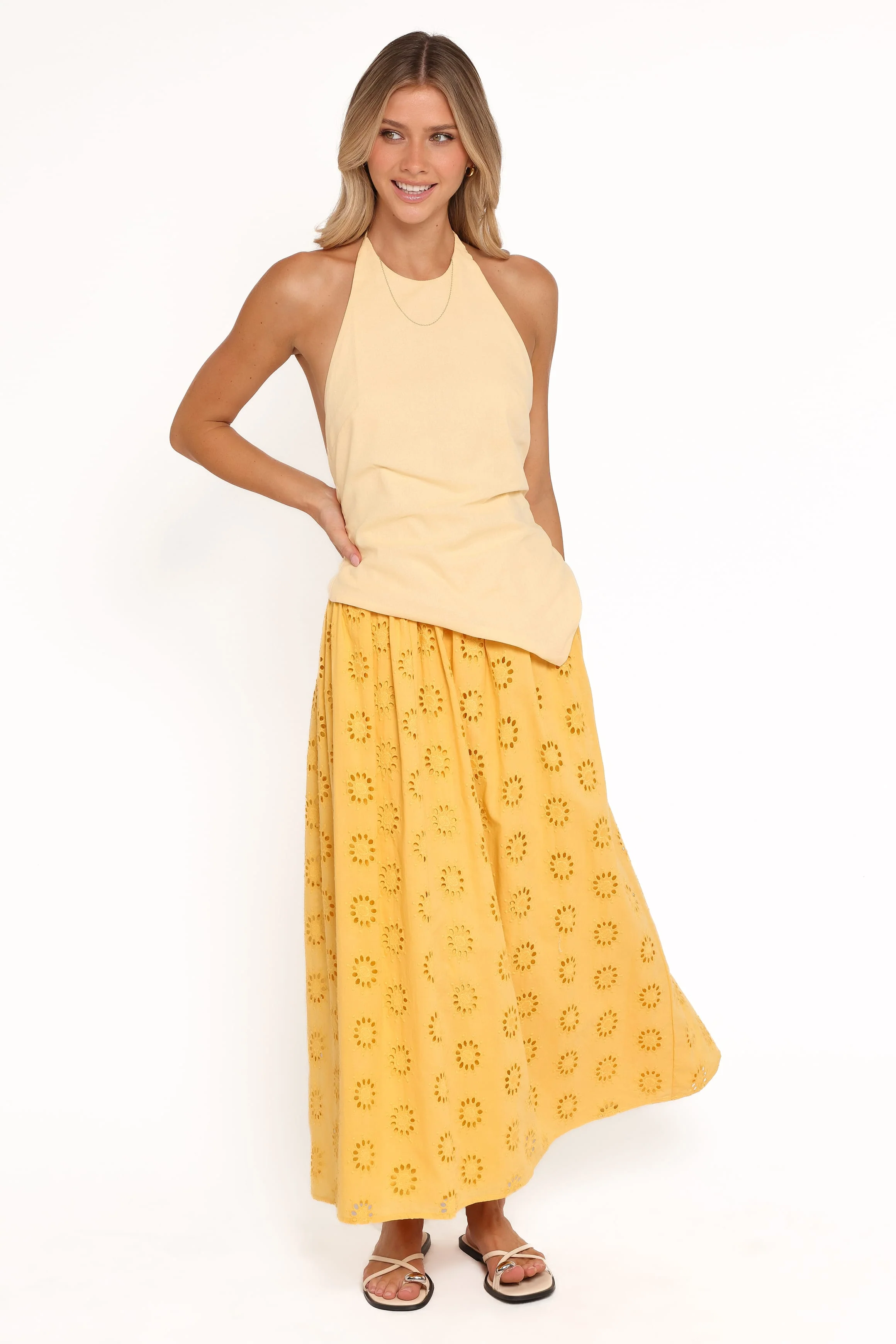 Ilyana Halter Top - Yellow