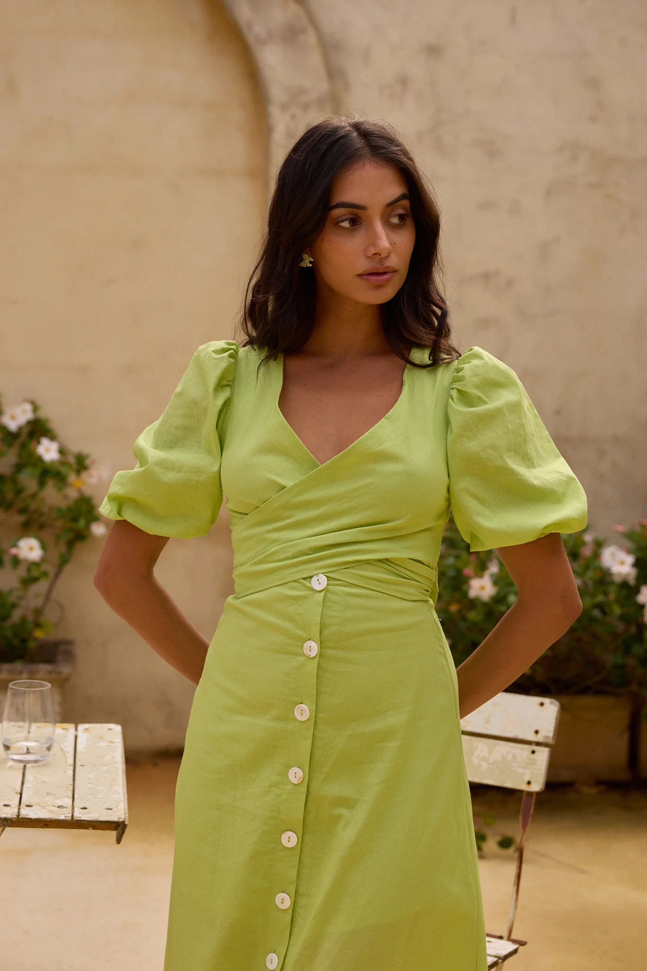 Remi Rounds Maxi Dress Green