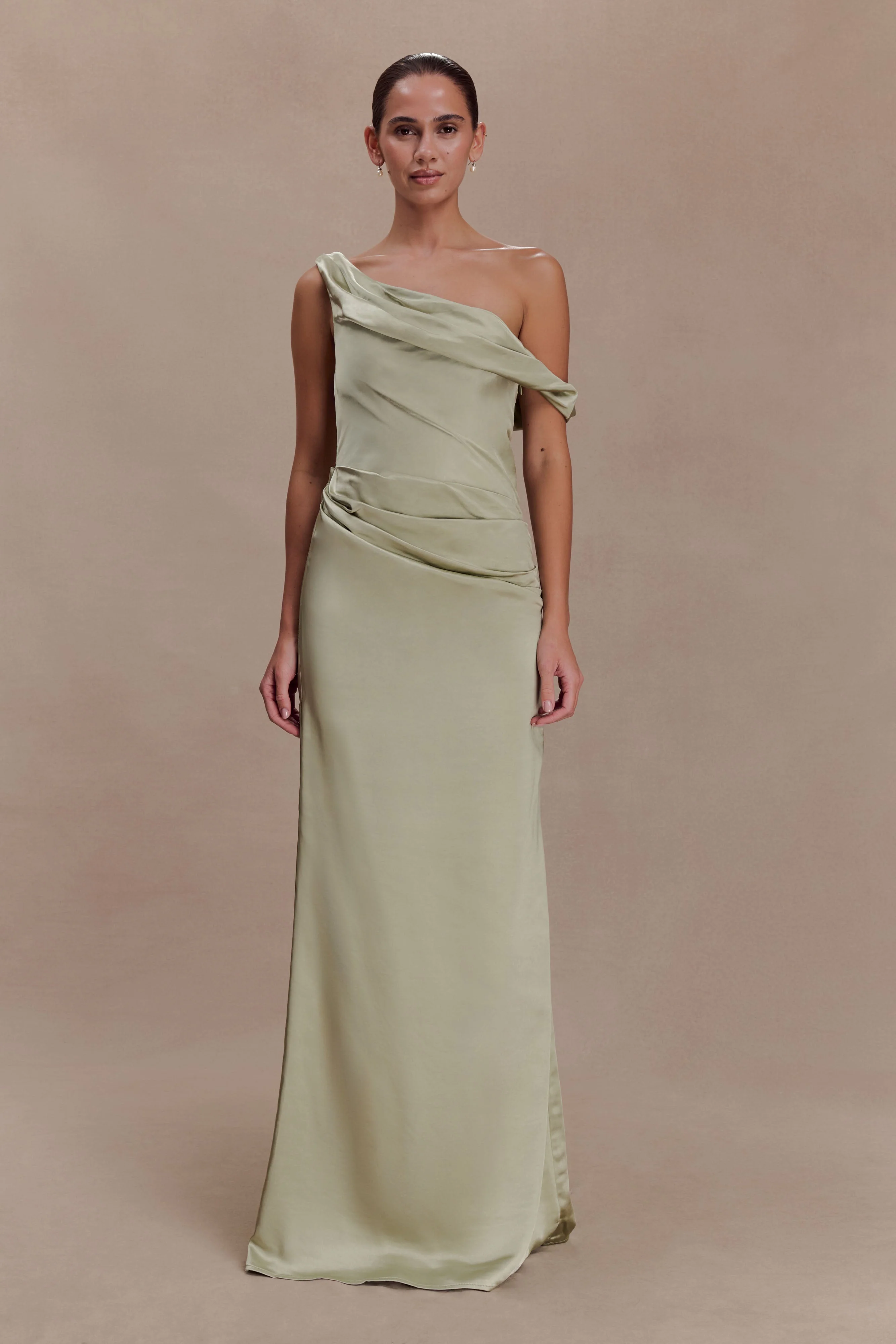 Dalia-Off-Shoulder-Satin-Maxi-Dress-Sage