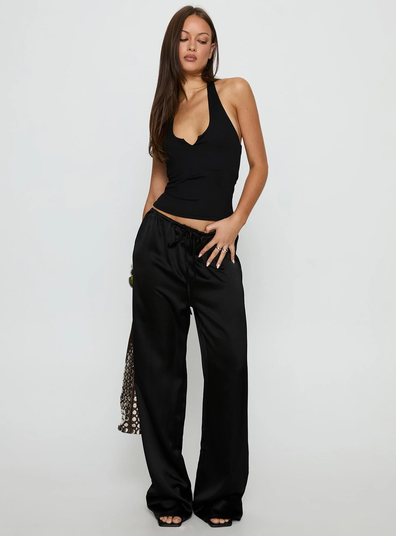 Soulstar Satin Pants Black