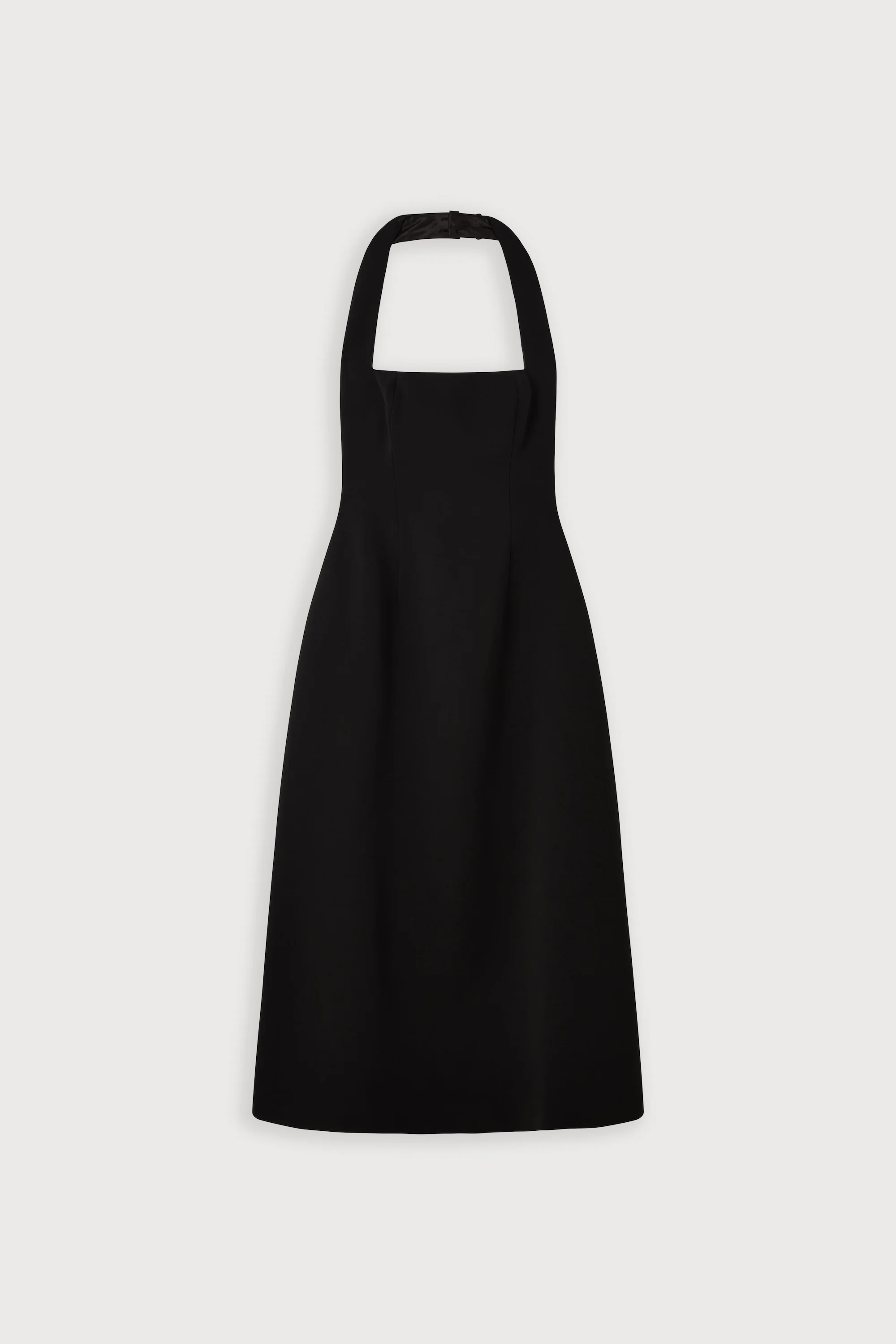 Cotton Mix Halter Midi Dress