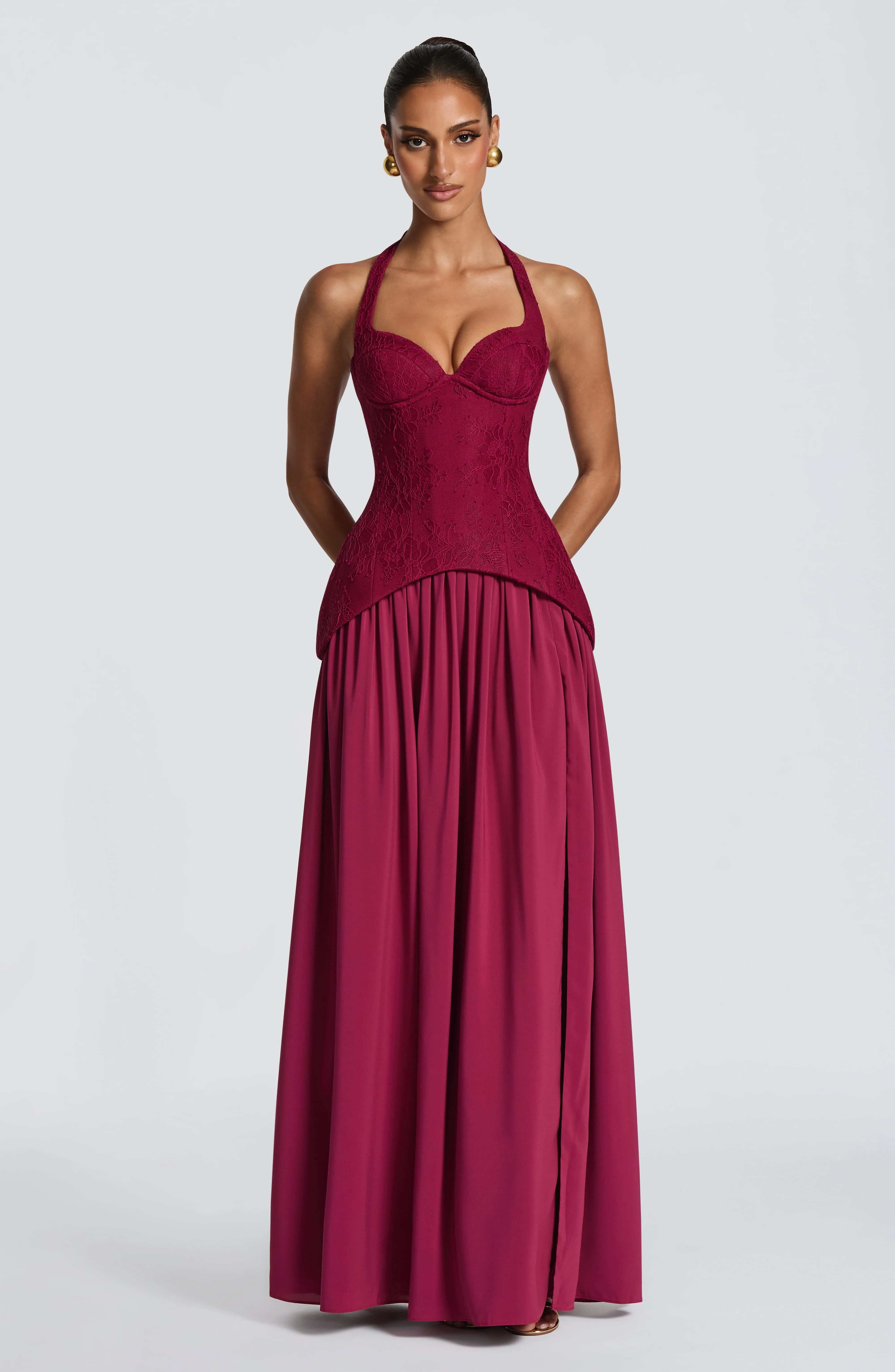 Almira Maxi Dress - Mulberry
