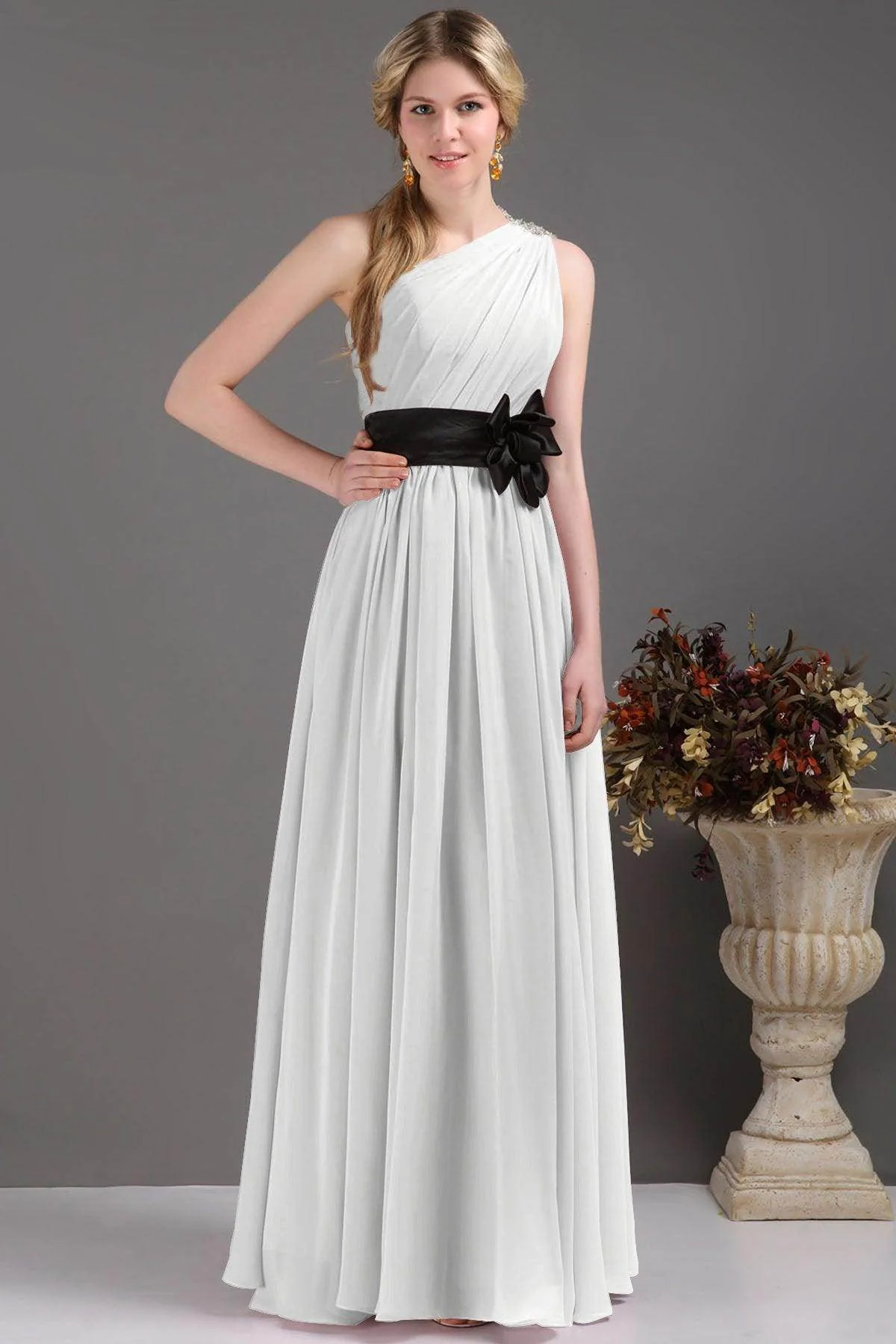 Sheath-Column Floor Length Bridesmaids Dress COSF14001