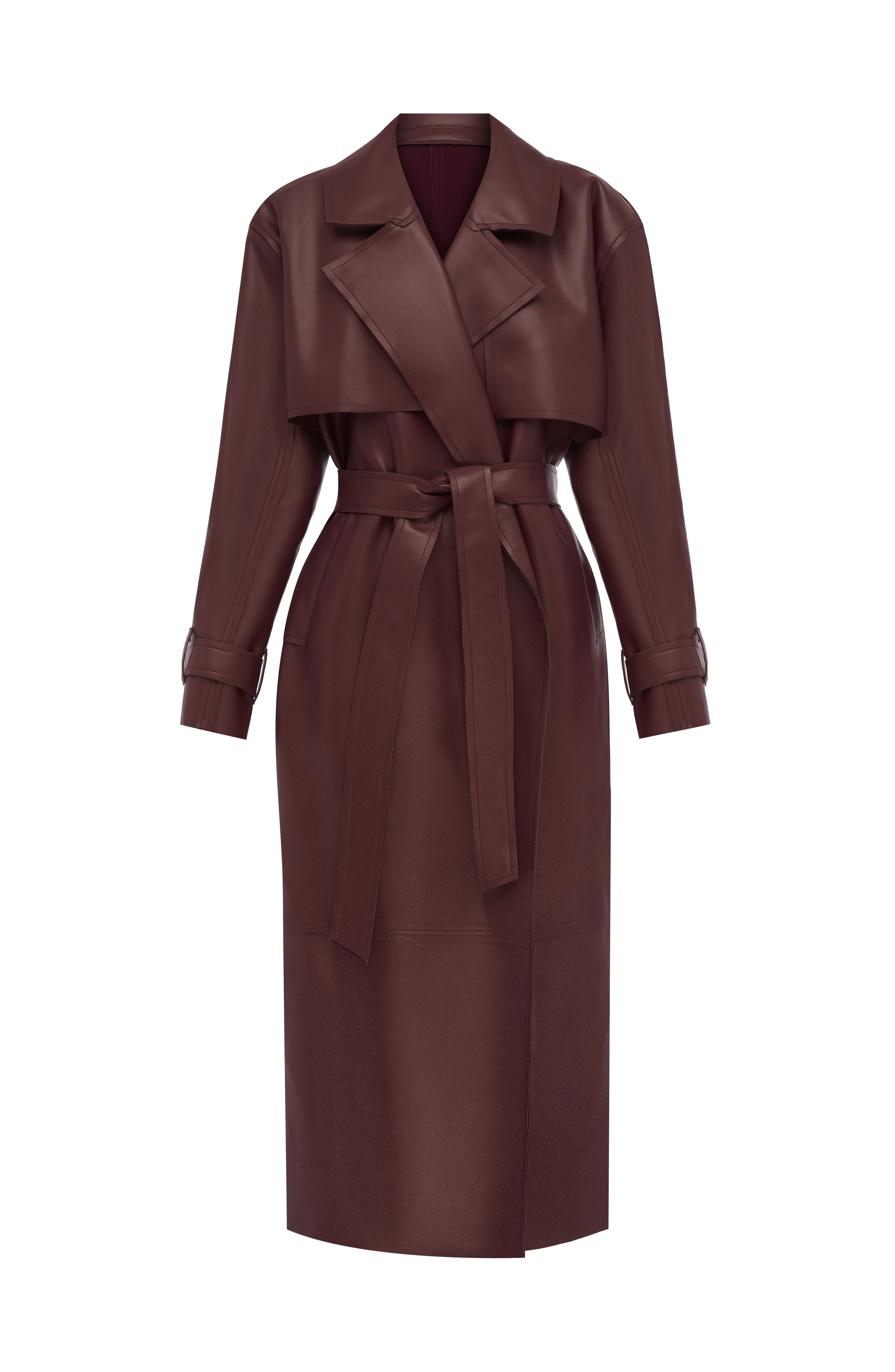 Bridget Trench Coat - Plum