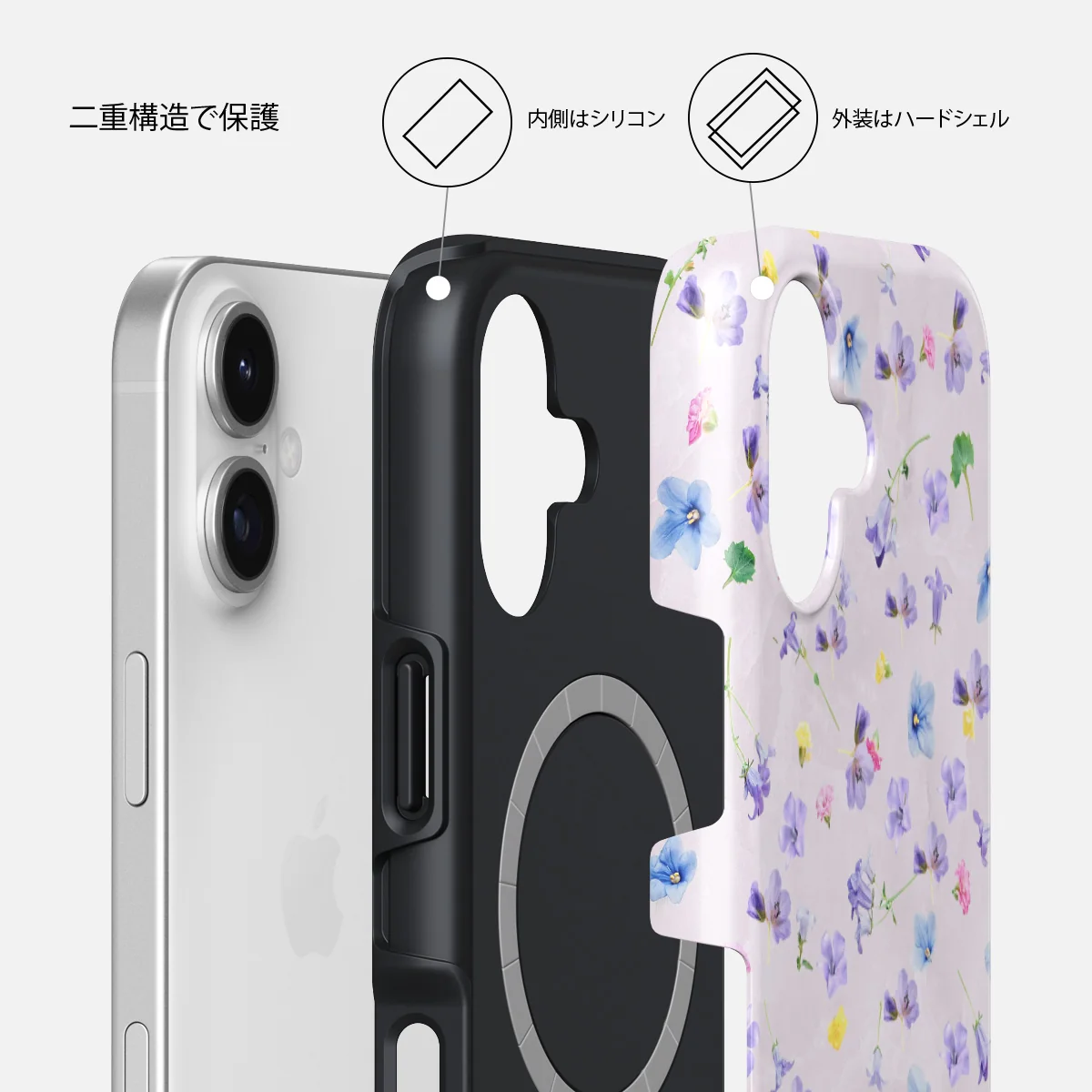 Wildflower - iPhone 17 ケース