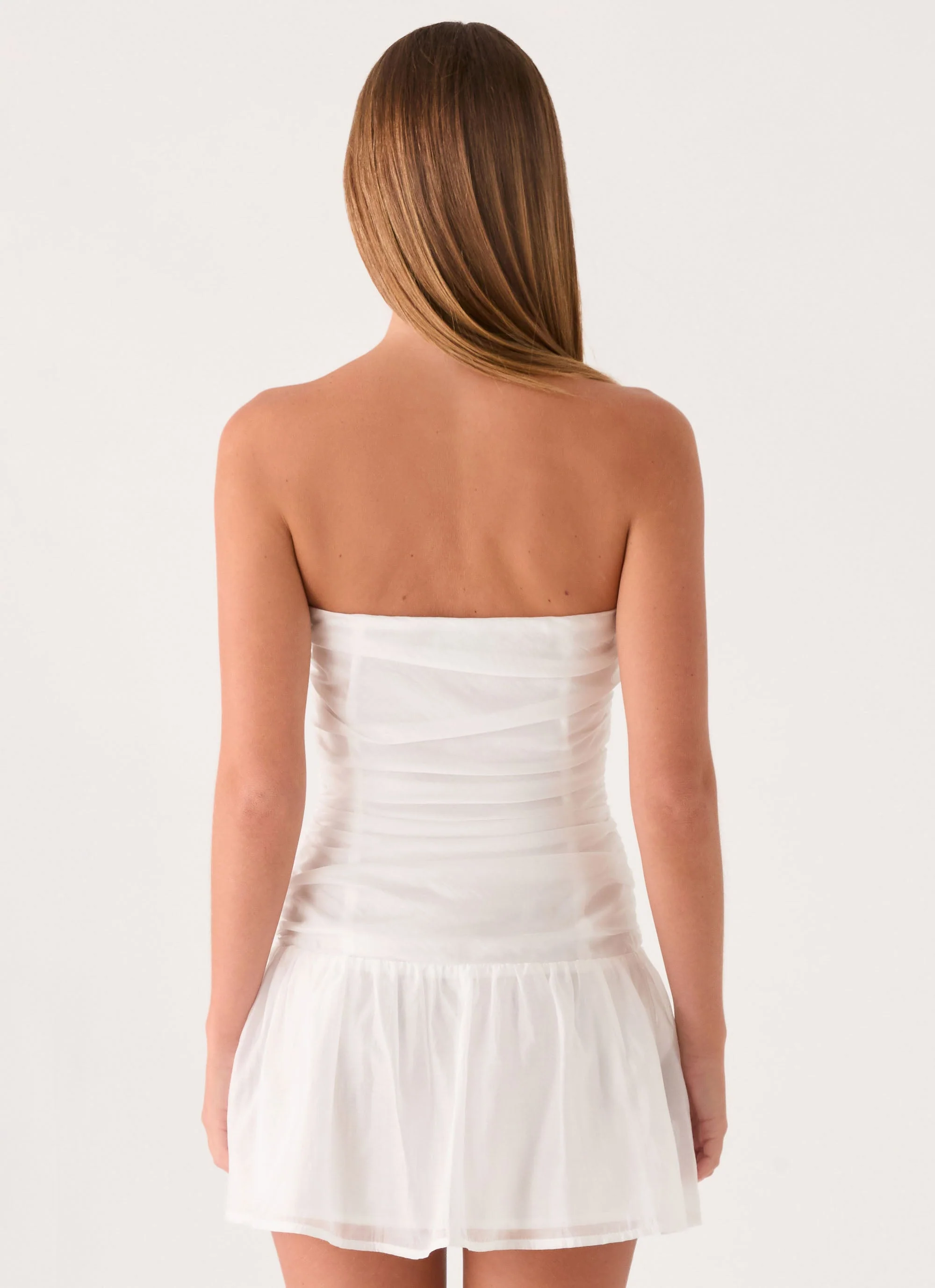 Eirwyn Mini Dress - White - luluinthesky