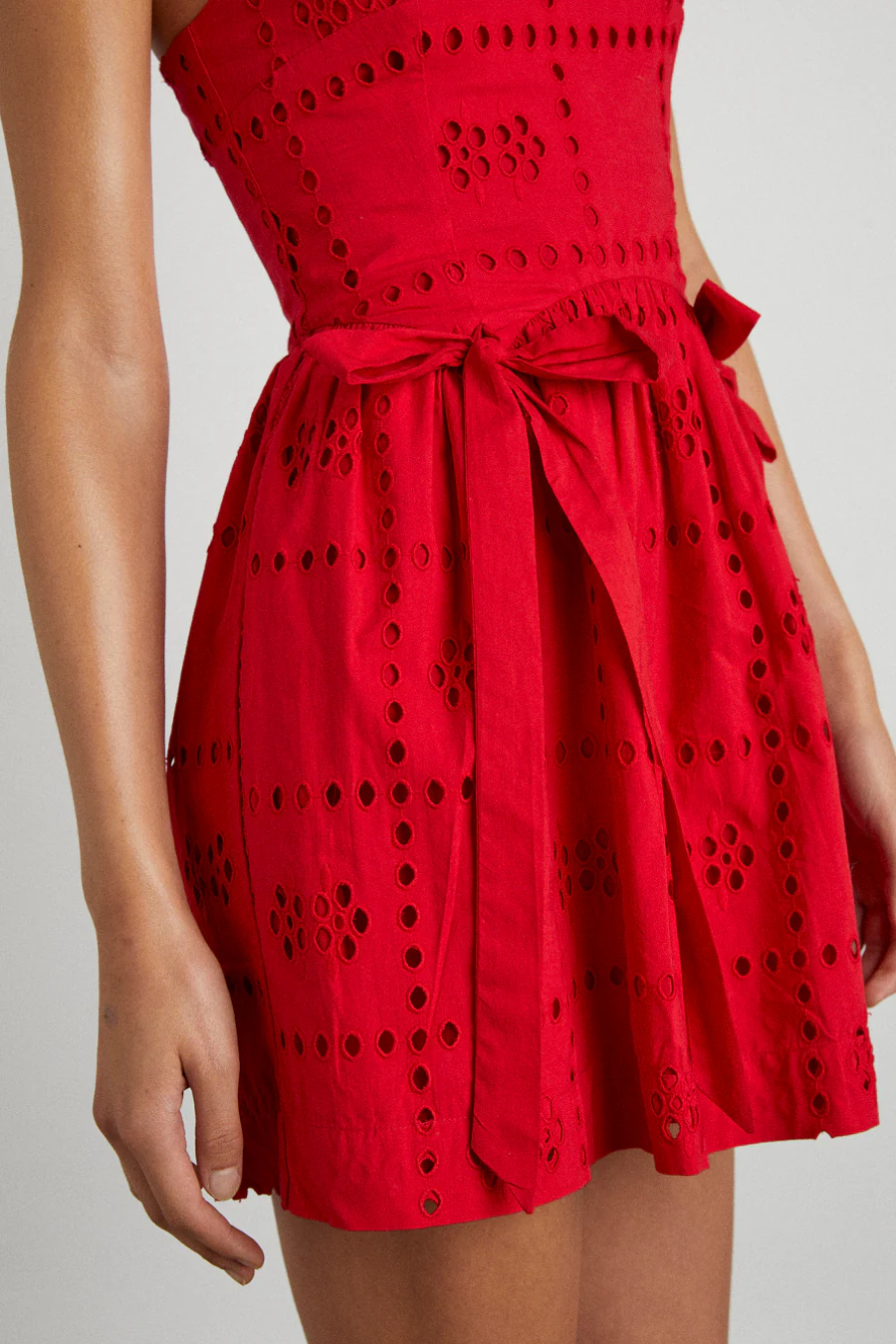 penelope mini - red broderie - luluinthesky