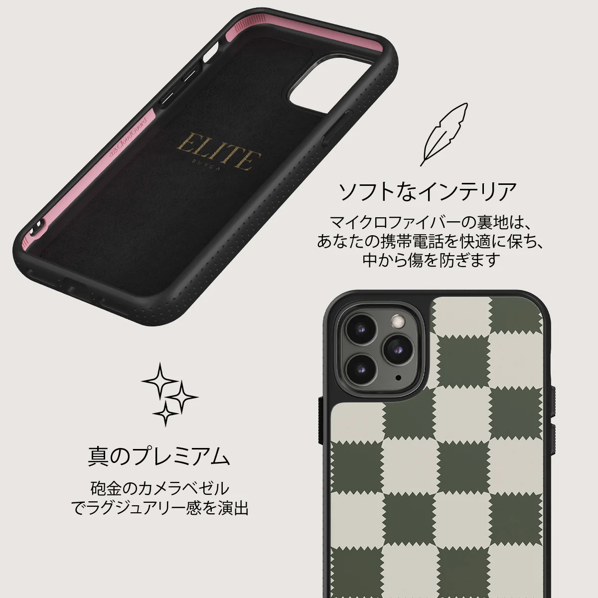Retro Grid - iPhone 11 Pro ケース