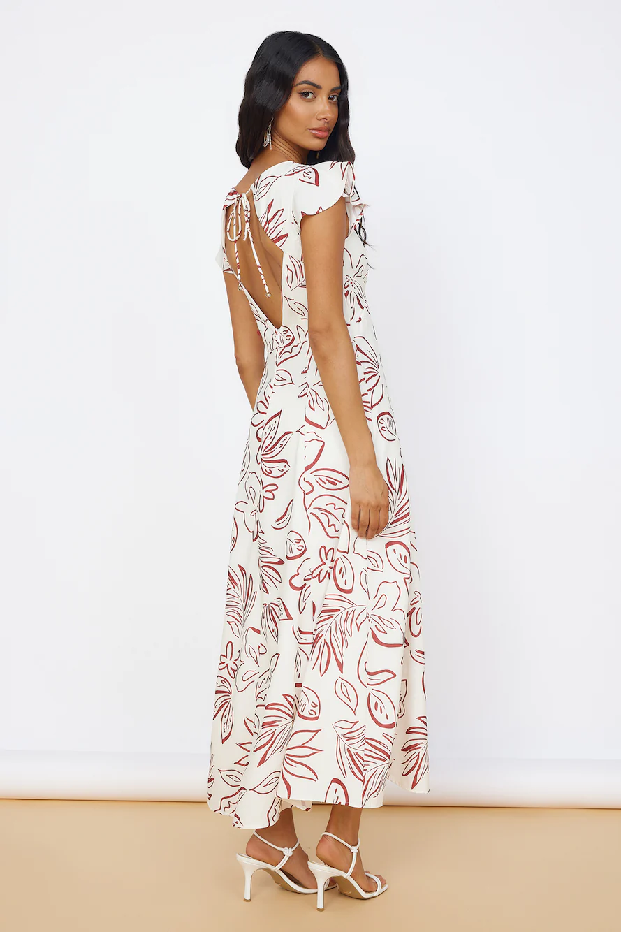 Star of Destiny Maxi Dress White